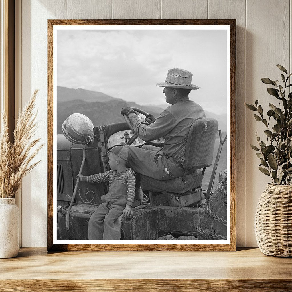 Farmer and Son in Ouray County Colorado 1940