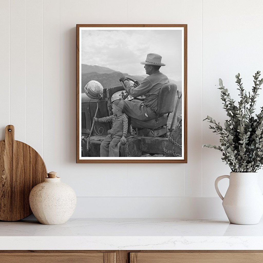 Farmer and Son in Ouray County Colorado 1940