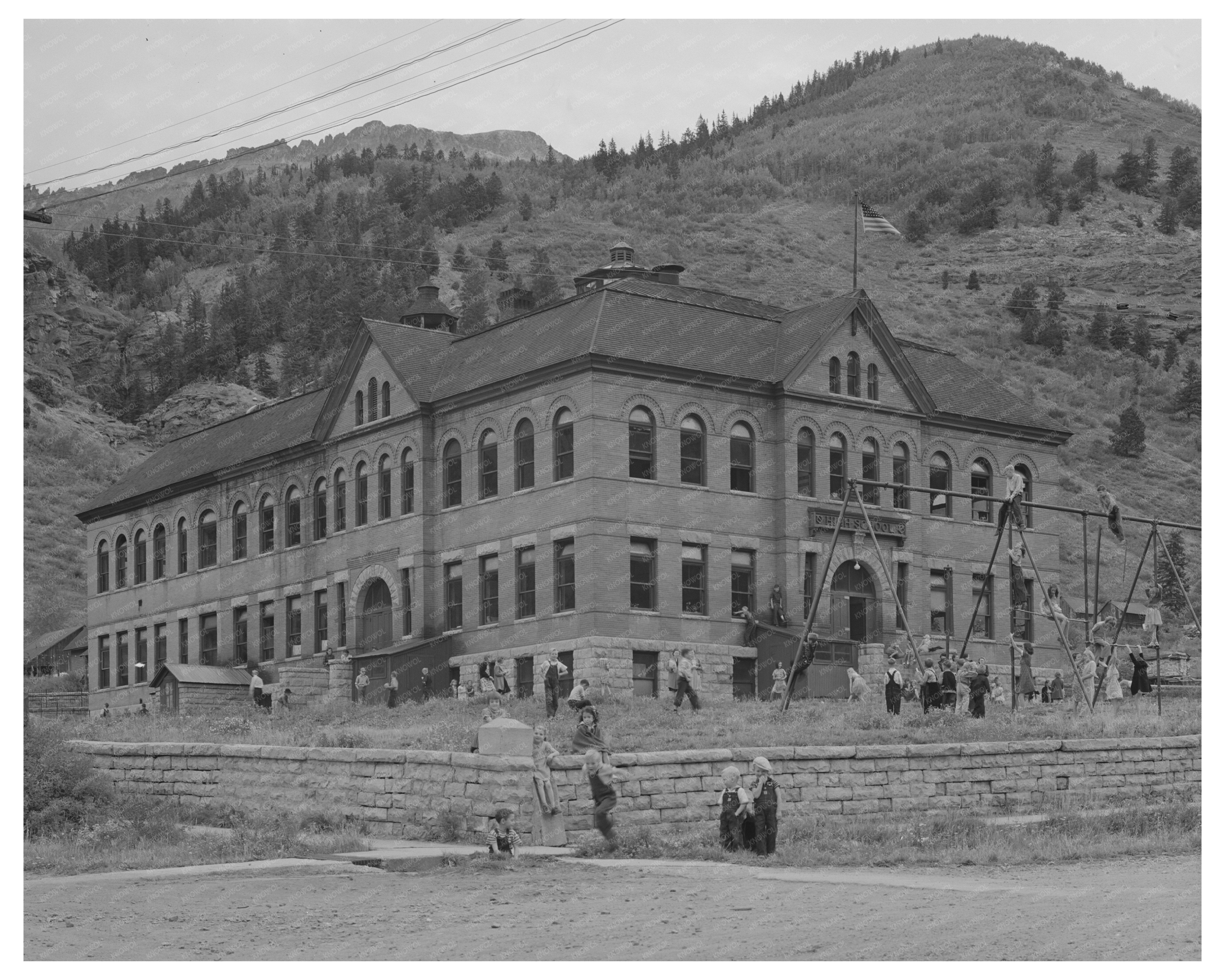 Telluride Colorado Public School September 1940 Image