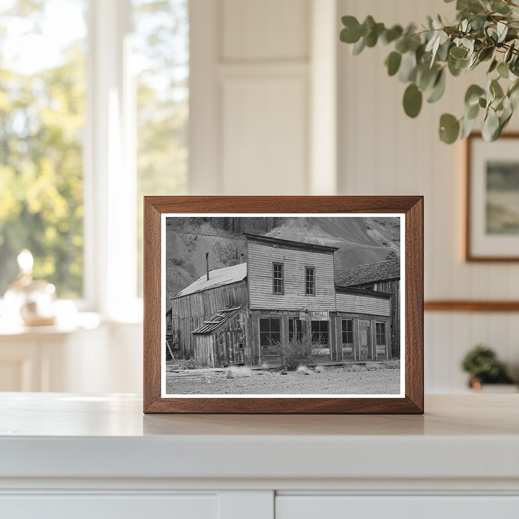 Eureka Colorado Ghost Town Pool Hall September 1940 Photo
