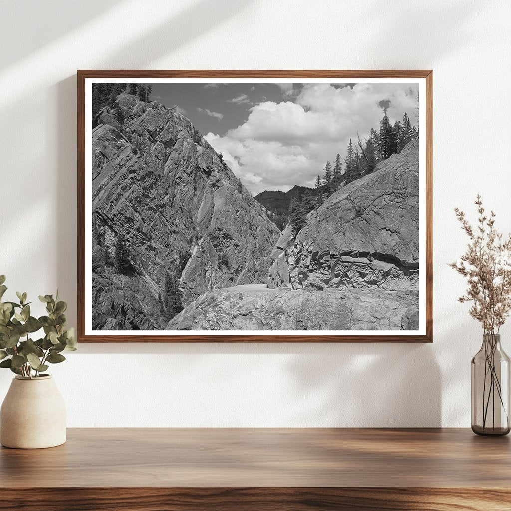 Million Dollar Highway Ouray County Colorado 1940 Photo