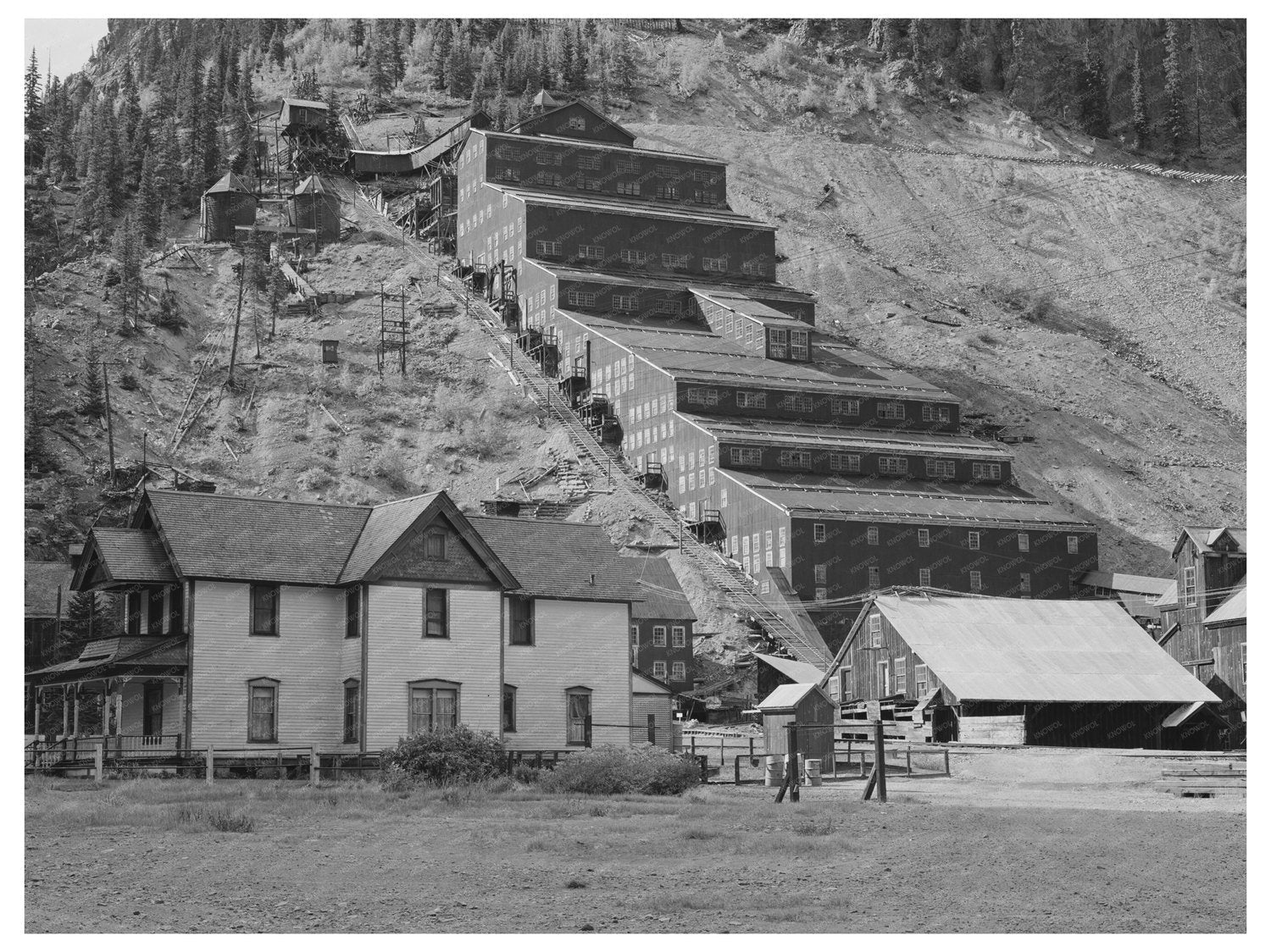Abandoned Sunnyside Mill San Juan County Colorado 1940