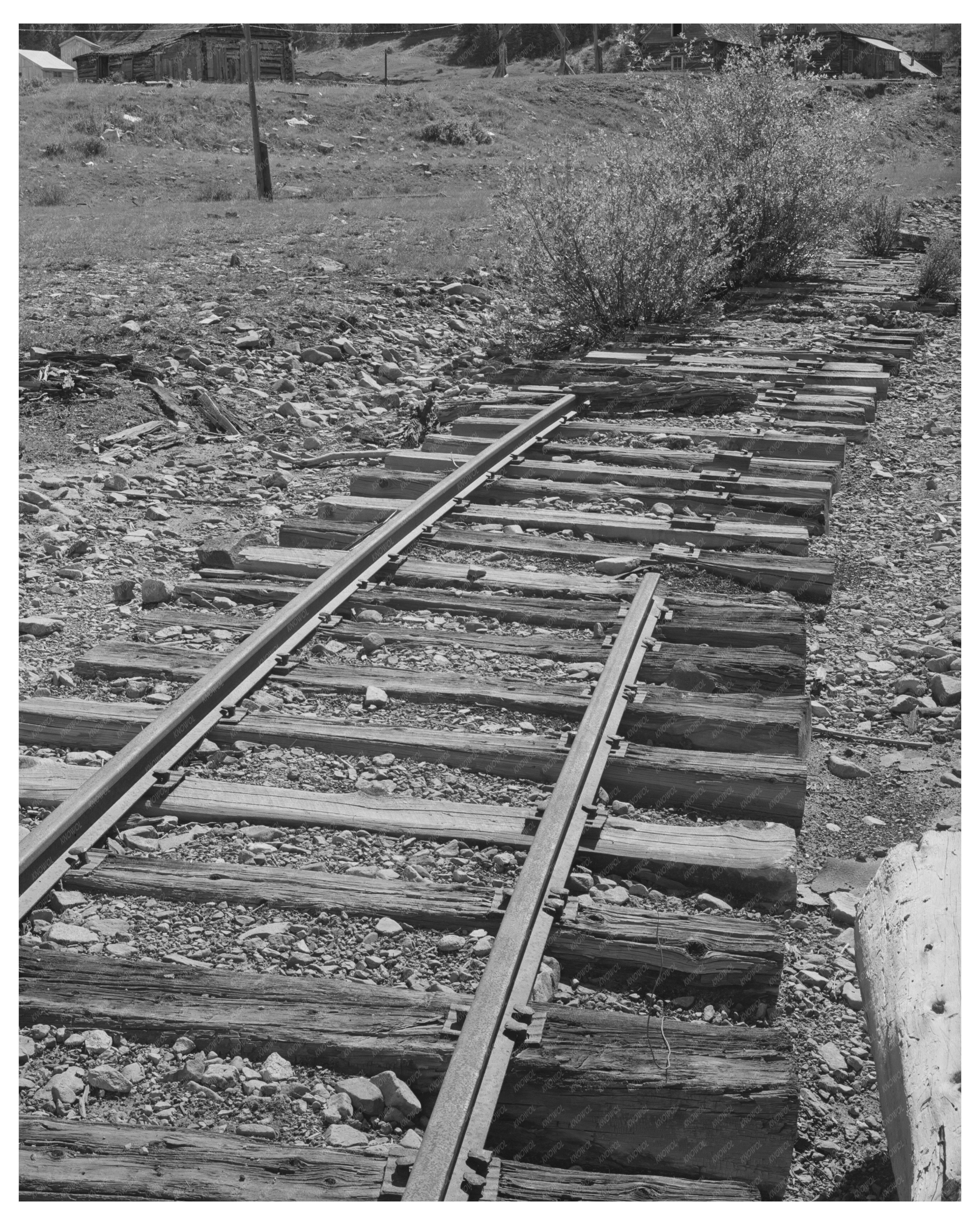 Abandoned Railroad to Deserted Mine San Juan County 1940
