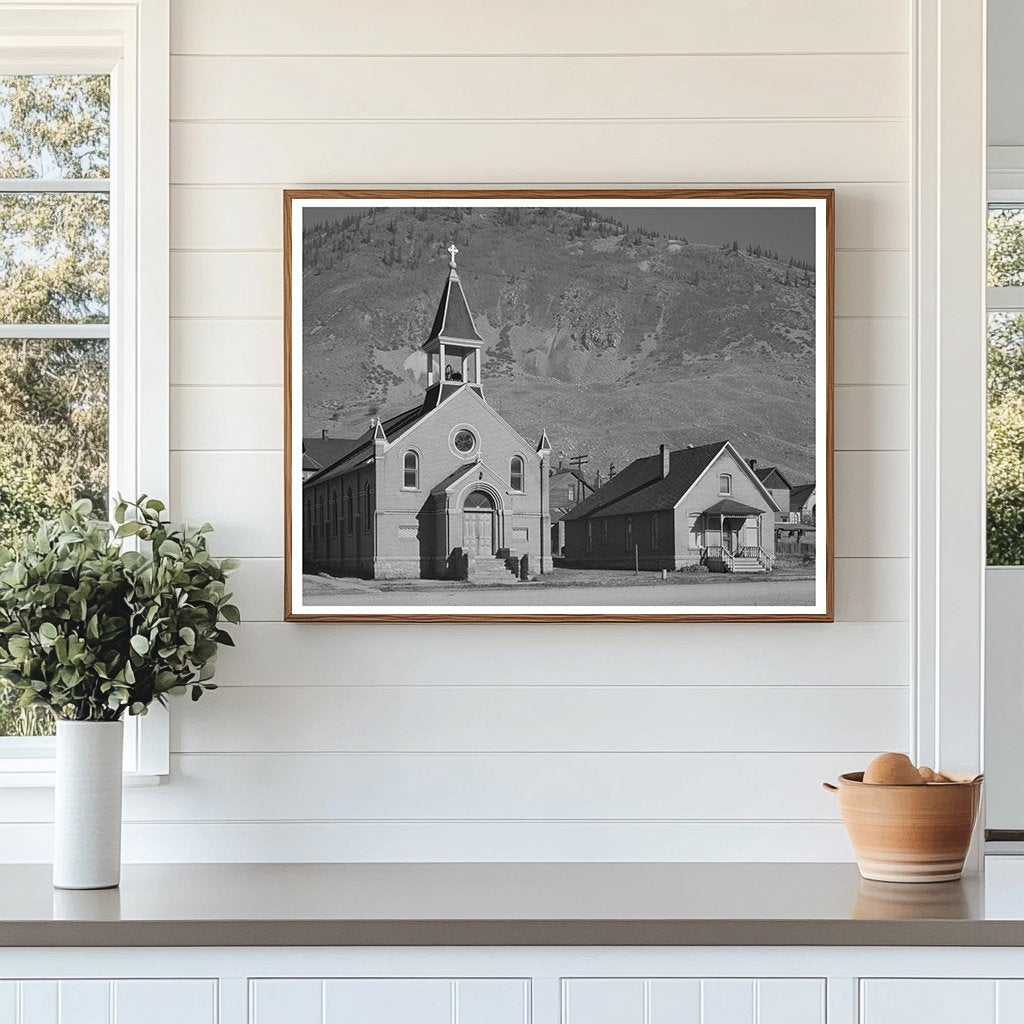 Silverton Church and Parsonage Colorado 1940 Image