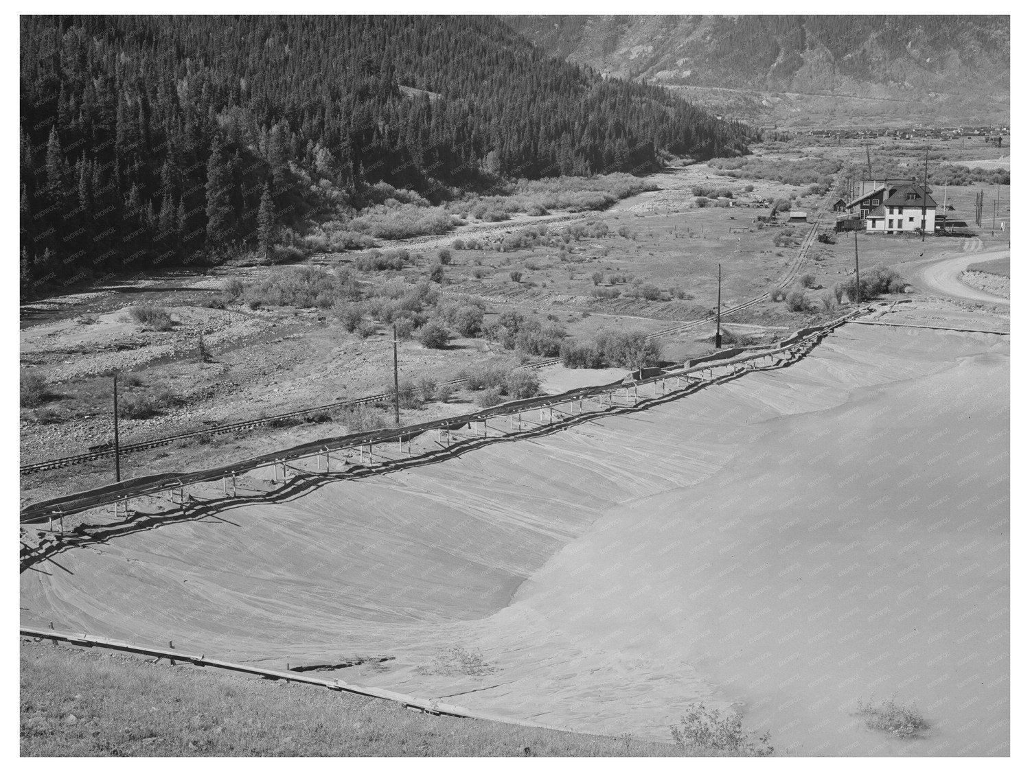 Tailing Pit of Gold Mine San Juan County Colorado 1940