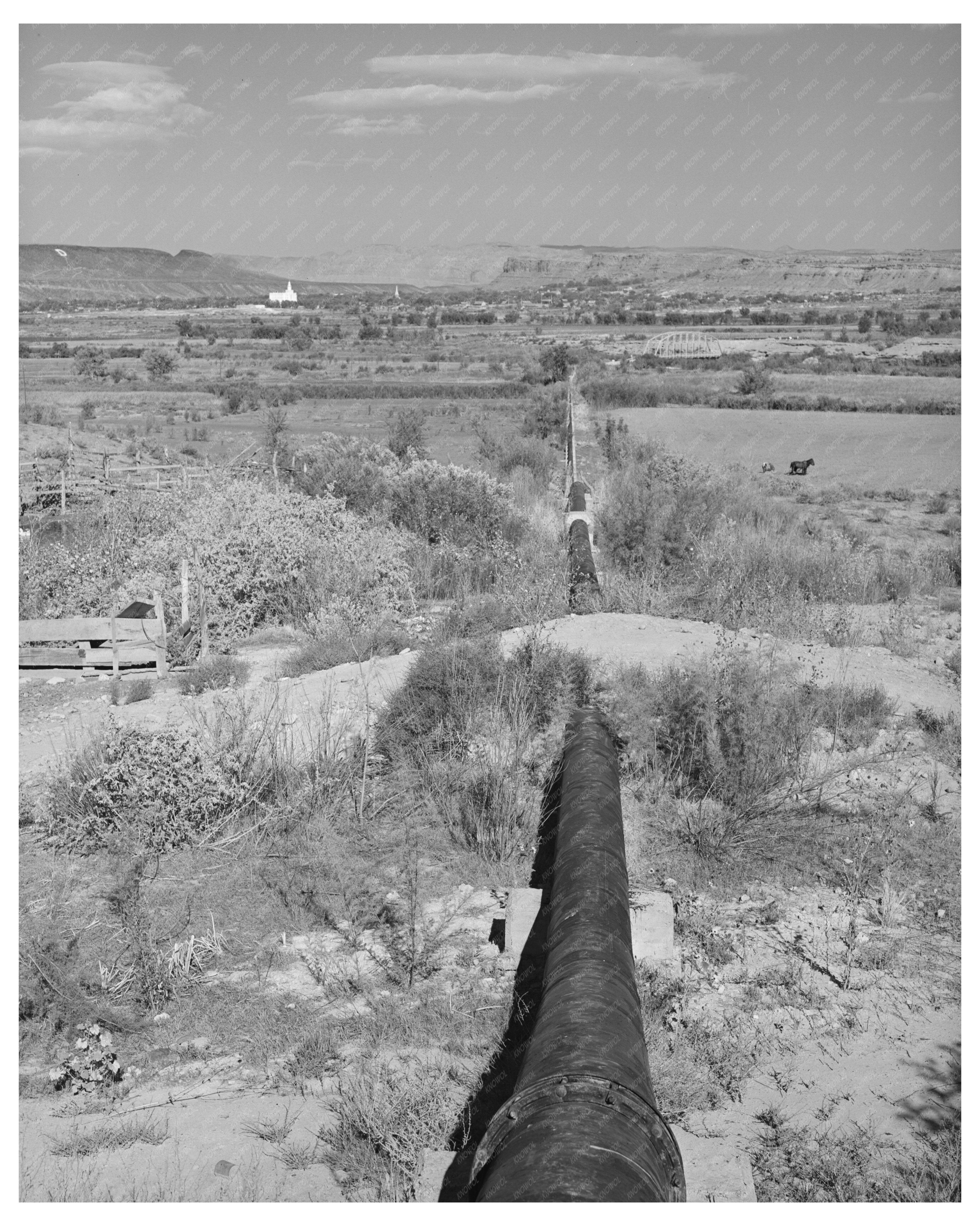 Water Facilities Pipeline Project Saint George Utah 1940