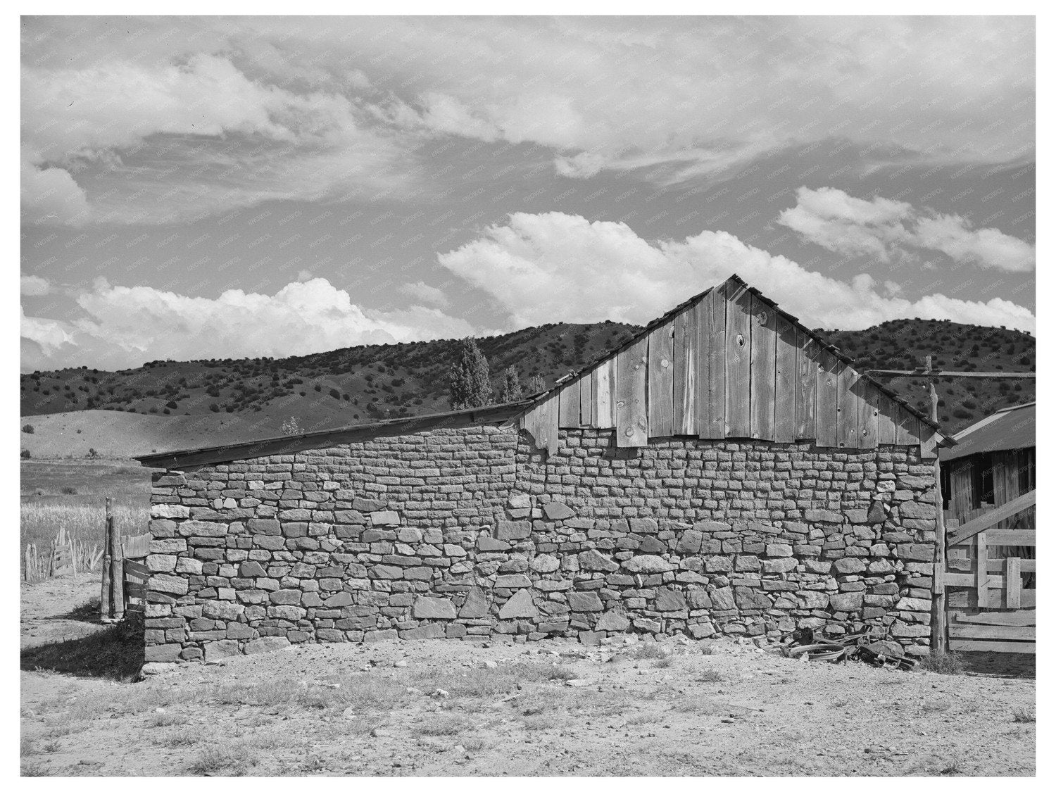 Stone Barn in Concho Arizona October 1940 FSA Collection