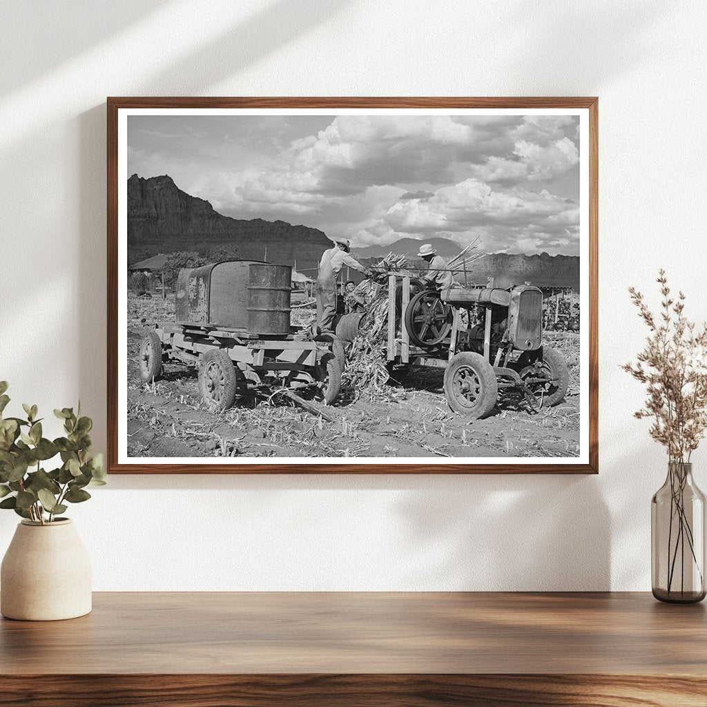 Sugar Cane Juice Extraction in Ivins Utah 1940