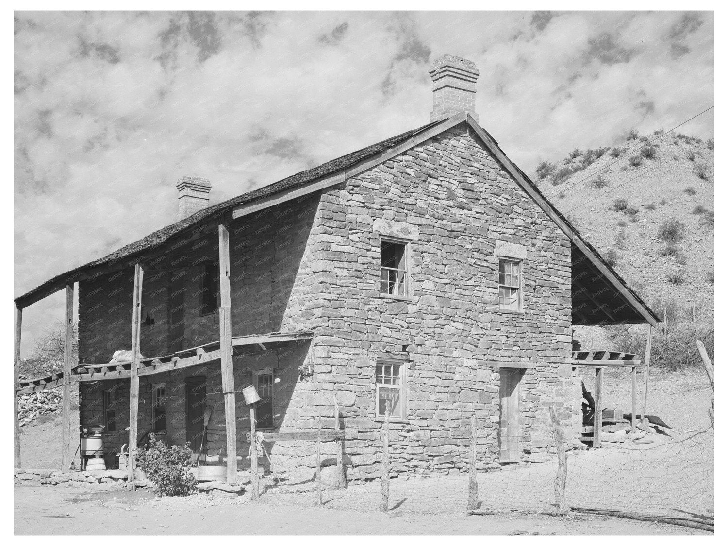 Historic Farmhouse in Santa Clara Utah 1854 October 1940