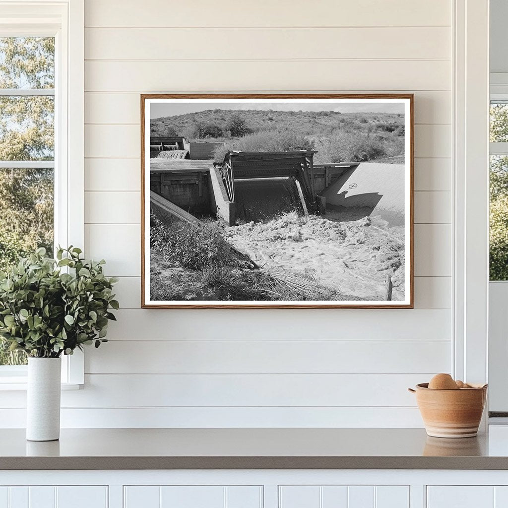 Irrigation Gate Canal Bernalillo County New Mexico 1940