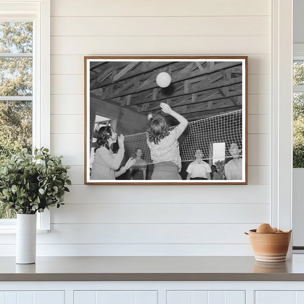 Volleyball Game at School in Concho Arizona October 1940