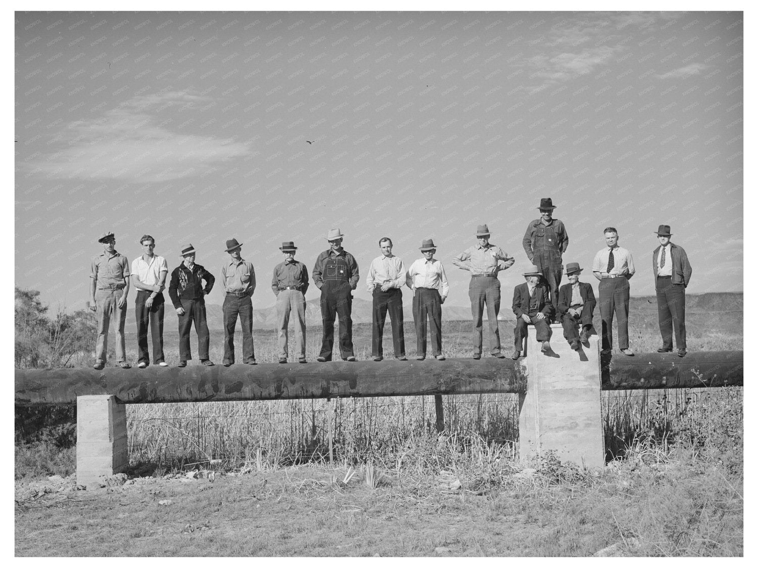 Vintage 1940 Irrigation Pipeline Project Utah Agriculture