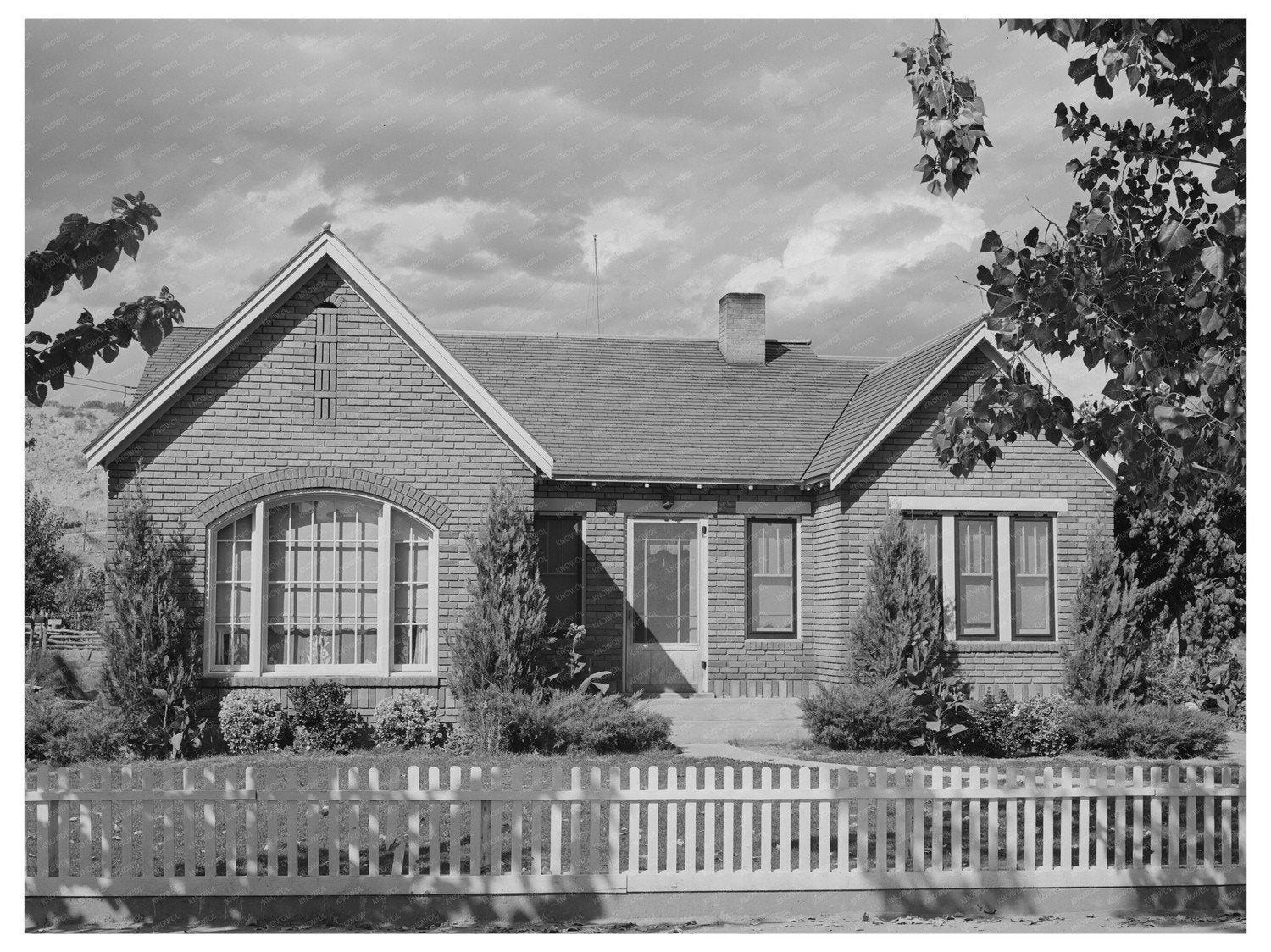 Mormon Farmer Home Santa Clara Utah October 1940