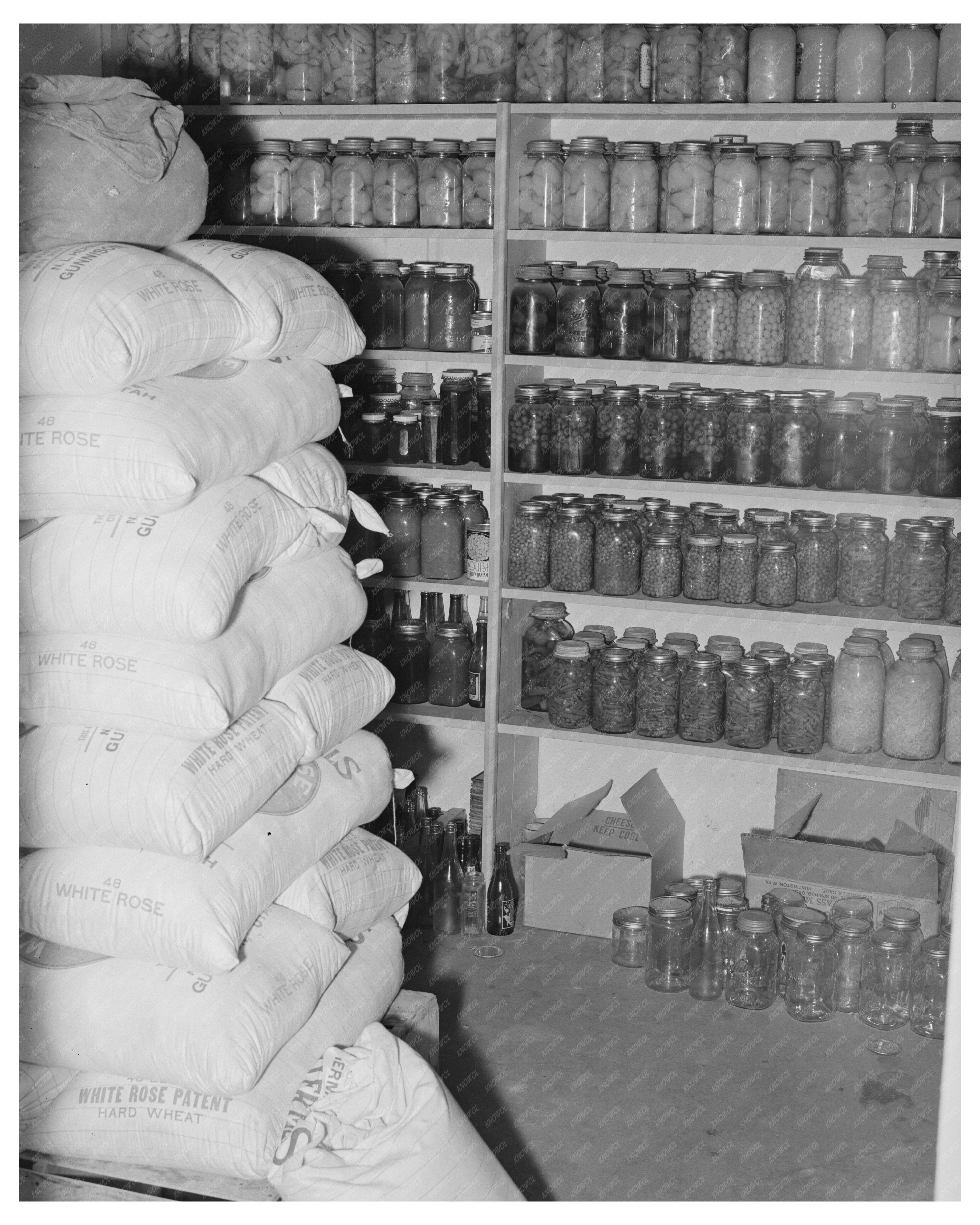 Mormon Families Stockpile Supplies for Winter 1940