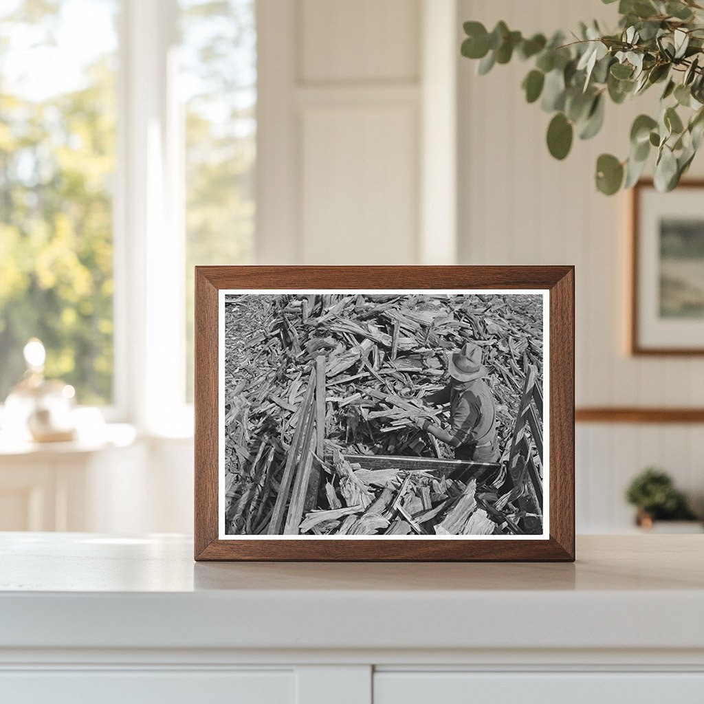 Wood Loading Scene in Concho Arizona October 1940