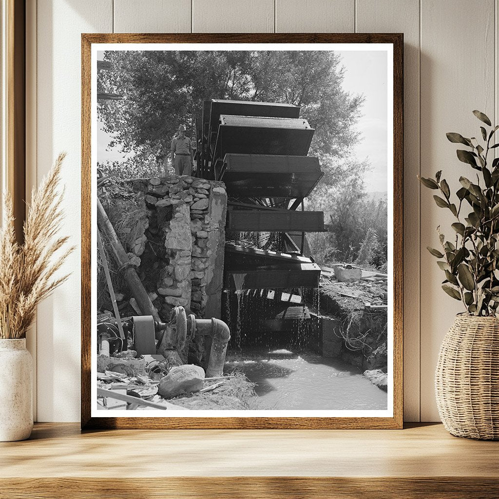 Vintage Waterwheel for Irrigation Mohave County Arizona 1940