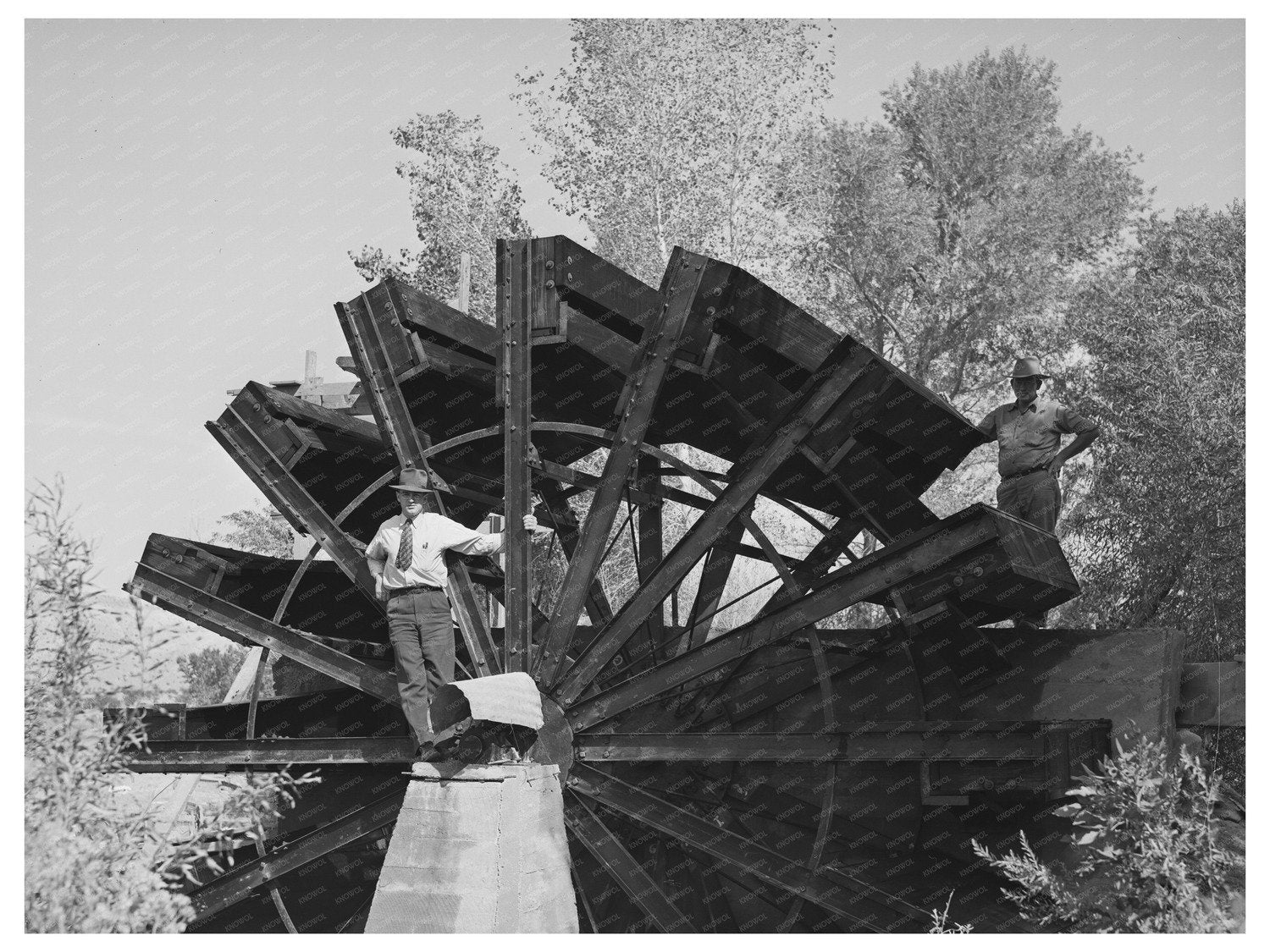 Cooperative Waterwheel for Irrigation Mohave County 1940
