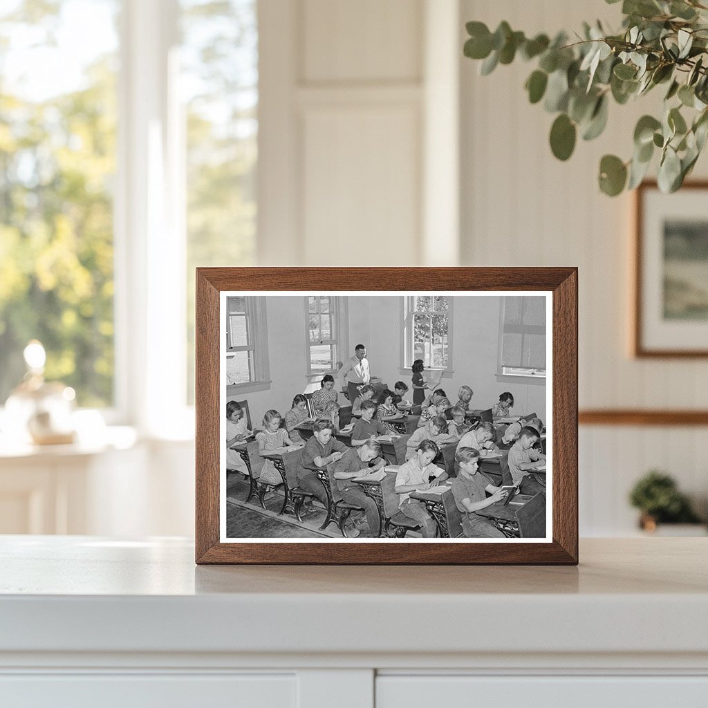 1940 Classroom Scene at Mormon School in Santa Clara Utah