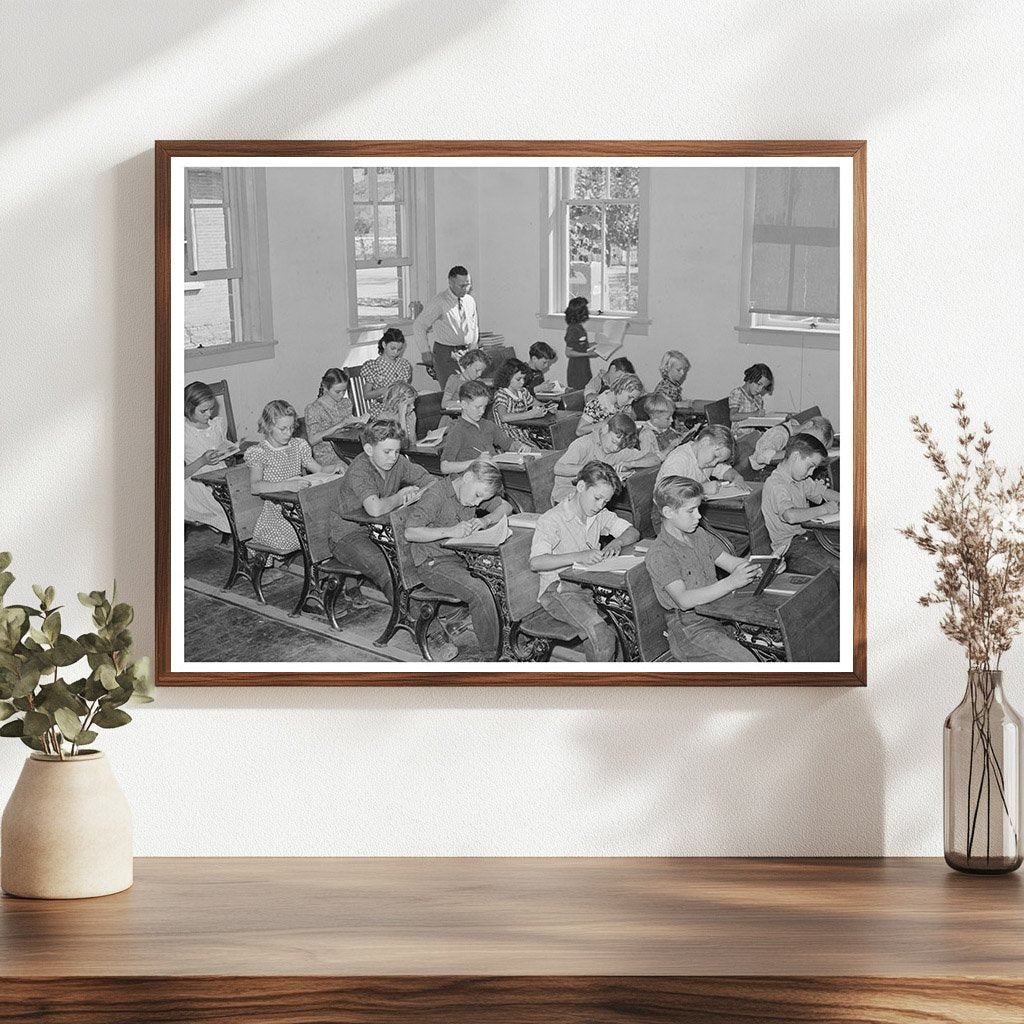 1940 Classroom Scene at Mormon School in Santa Clara Utah