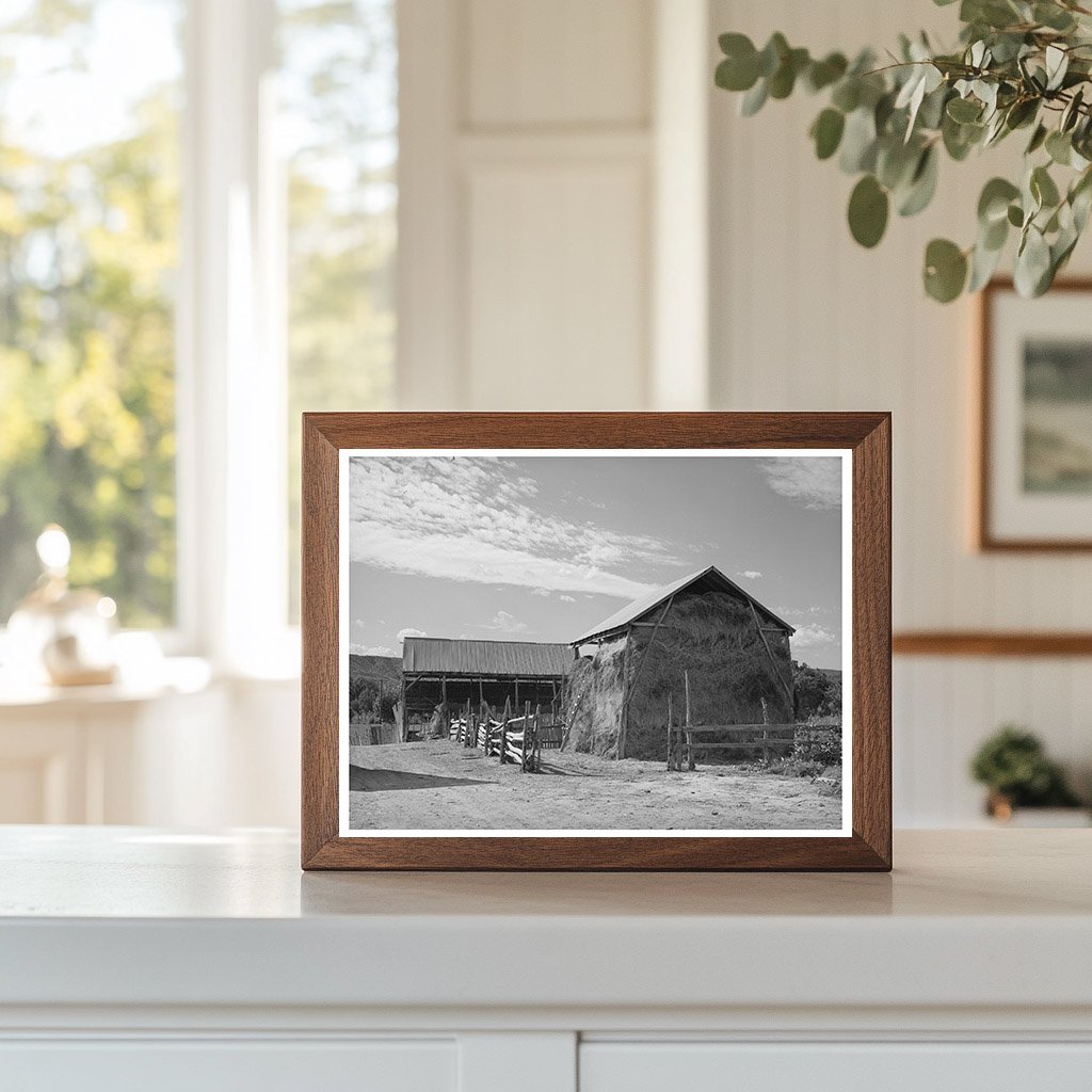 Mormon Farm Building Under Construction Santa Clara Utah 1940