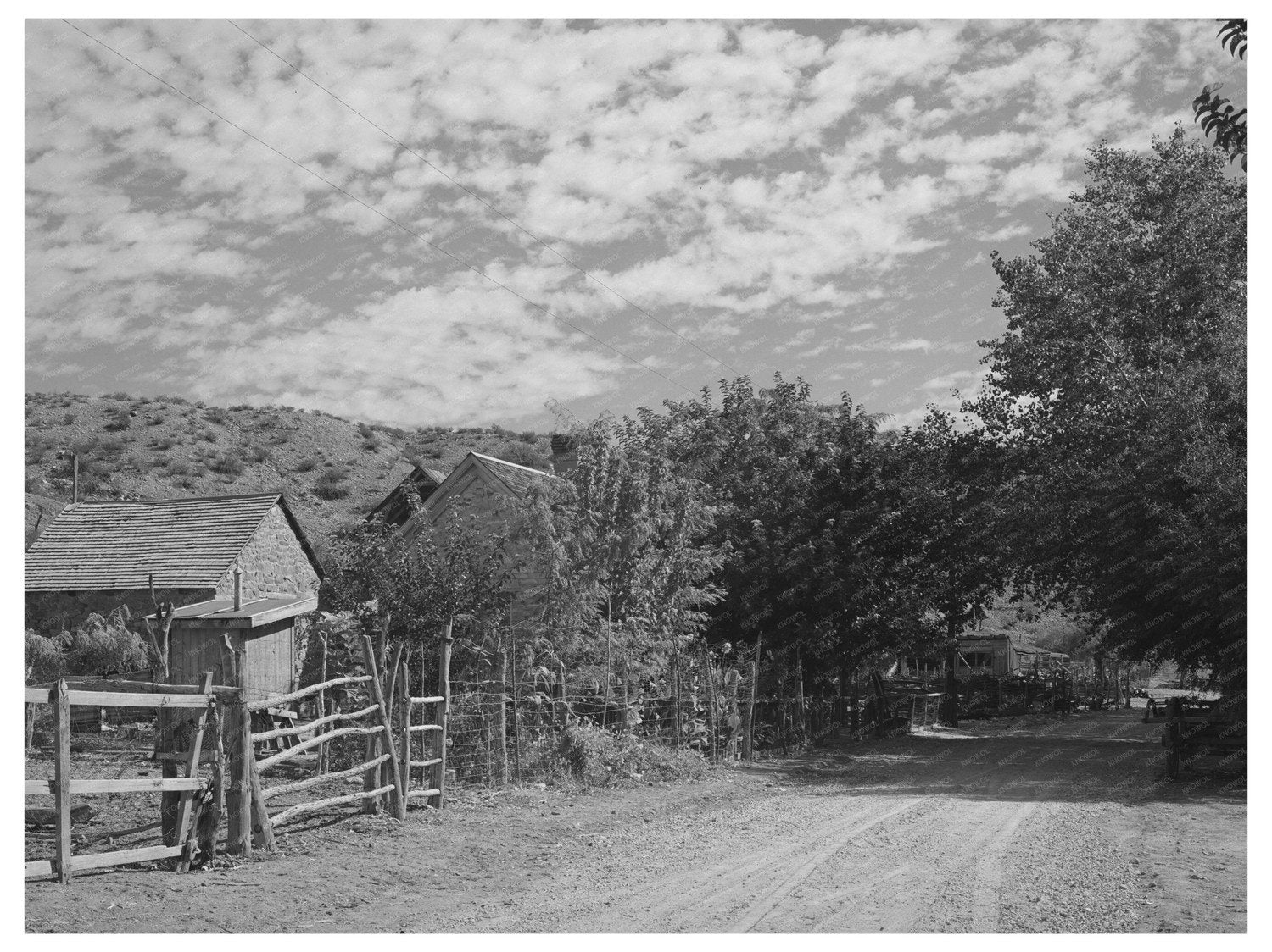 Santa Clara Utah County Road October 1940 FSA/OWI Collection