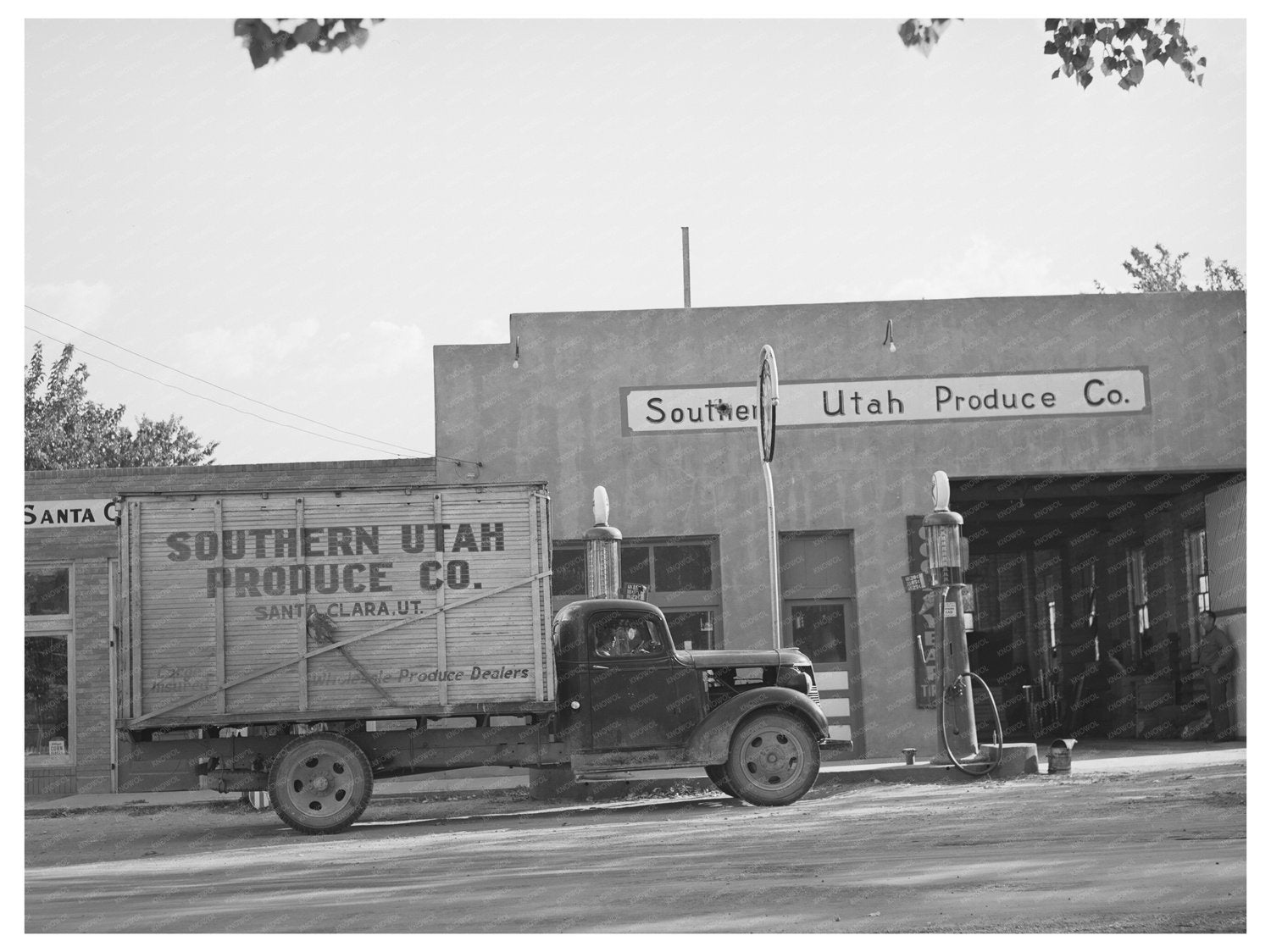 Santa Clara Utah Produce Warehouse October 1940 Photo