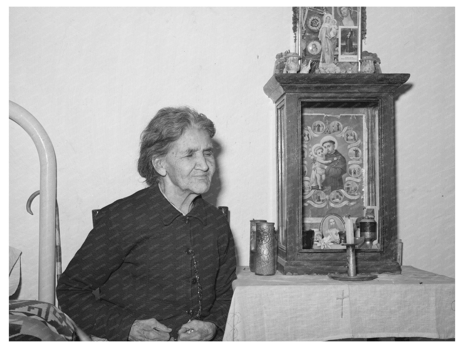 Elderly Woman of Spanish Descent Concho Arizona 1940