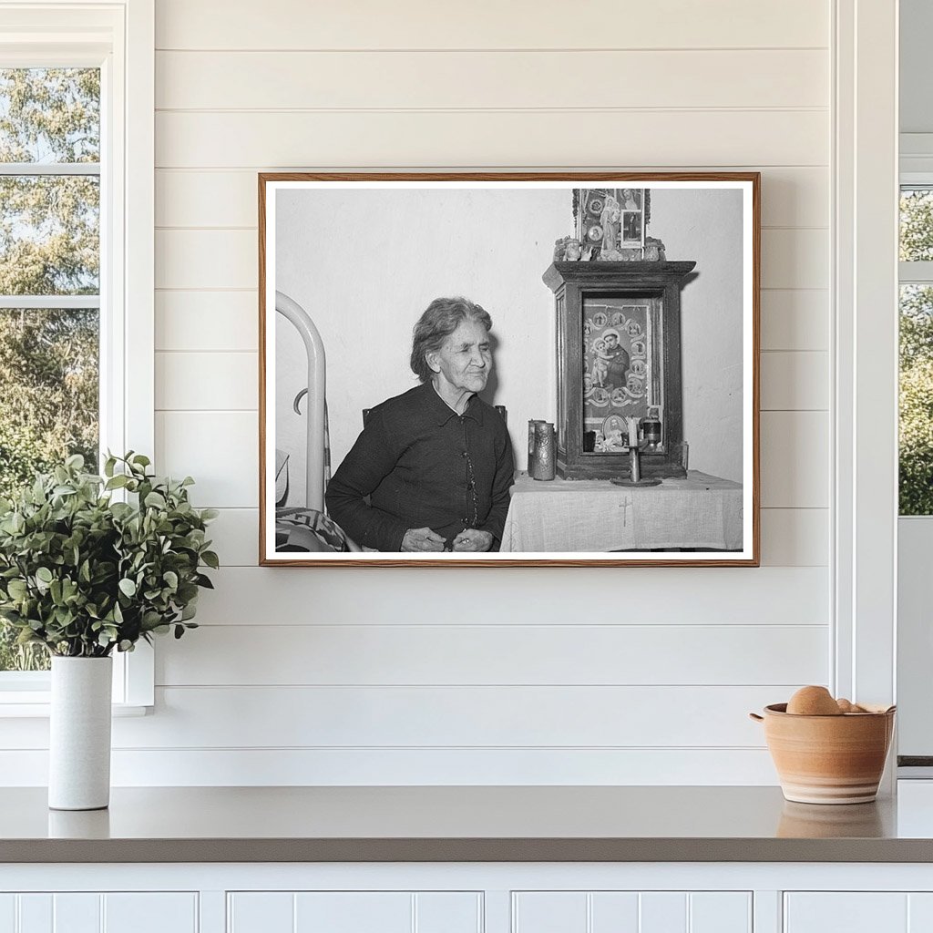 Elderly Woman of Spanish Descent Concho Arizona 1940