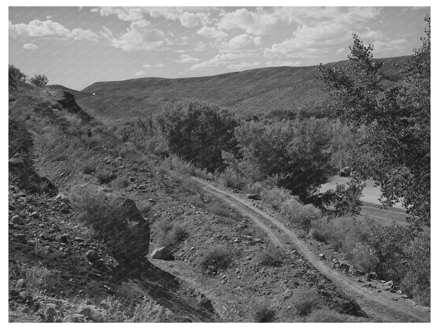 Santa Clara Utah Road Evolution October 1940