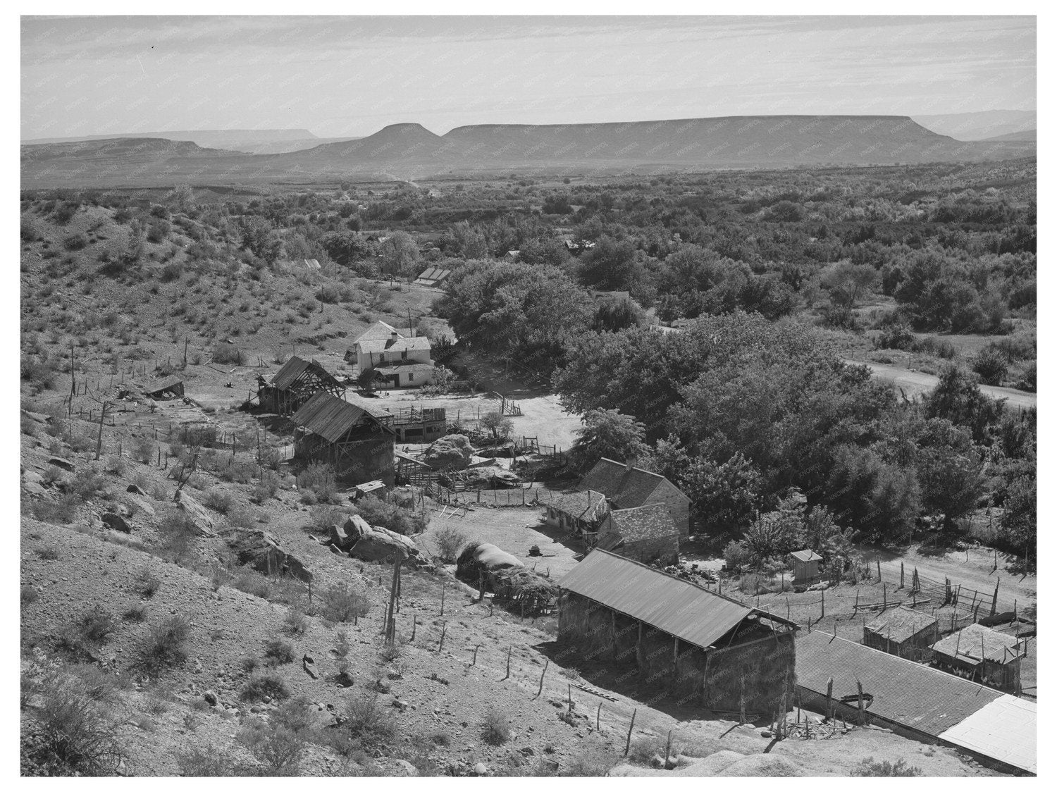 Santa Clara Utah Scene October 1940 FSA Collection Image