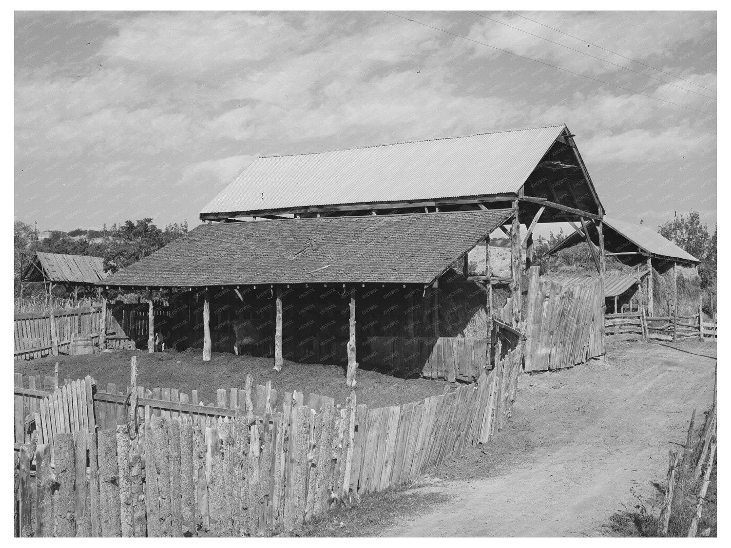 Mormon Farm Buildings Santa Clara Utah 1940