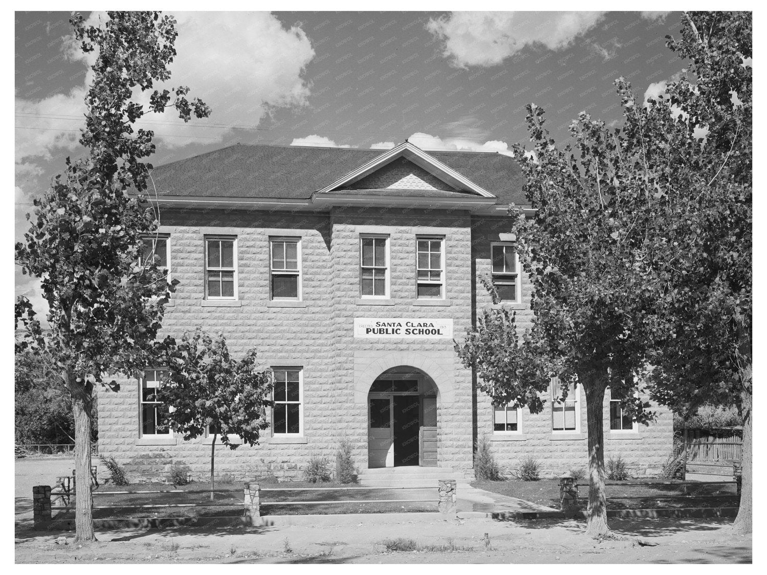Santa Clara Utah School Building October 1940