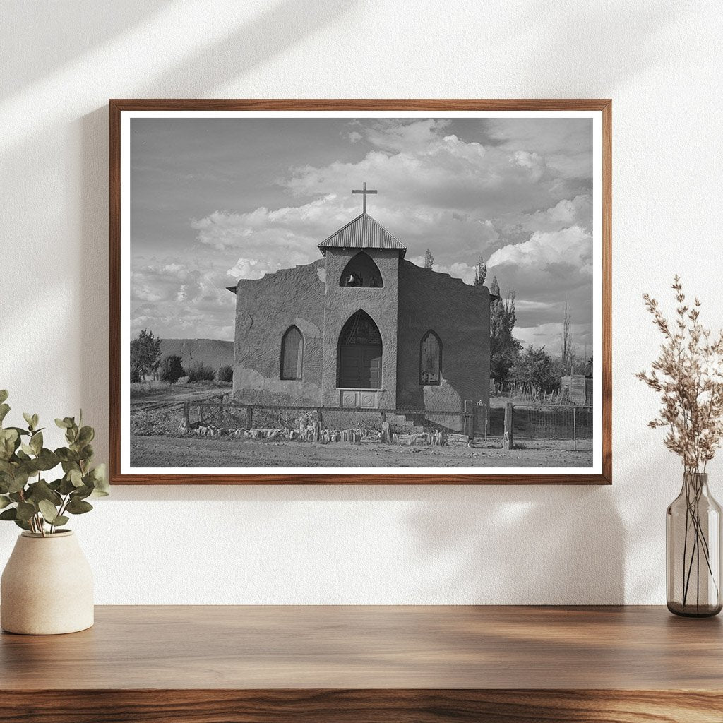 Concho Church Arizona October 1940 Vintage Photograph
