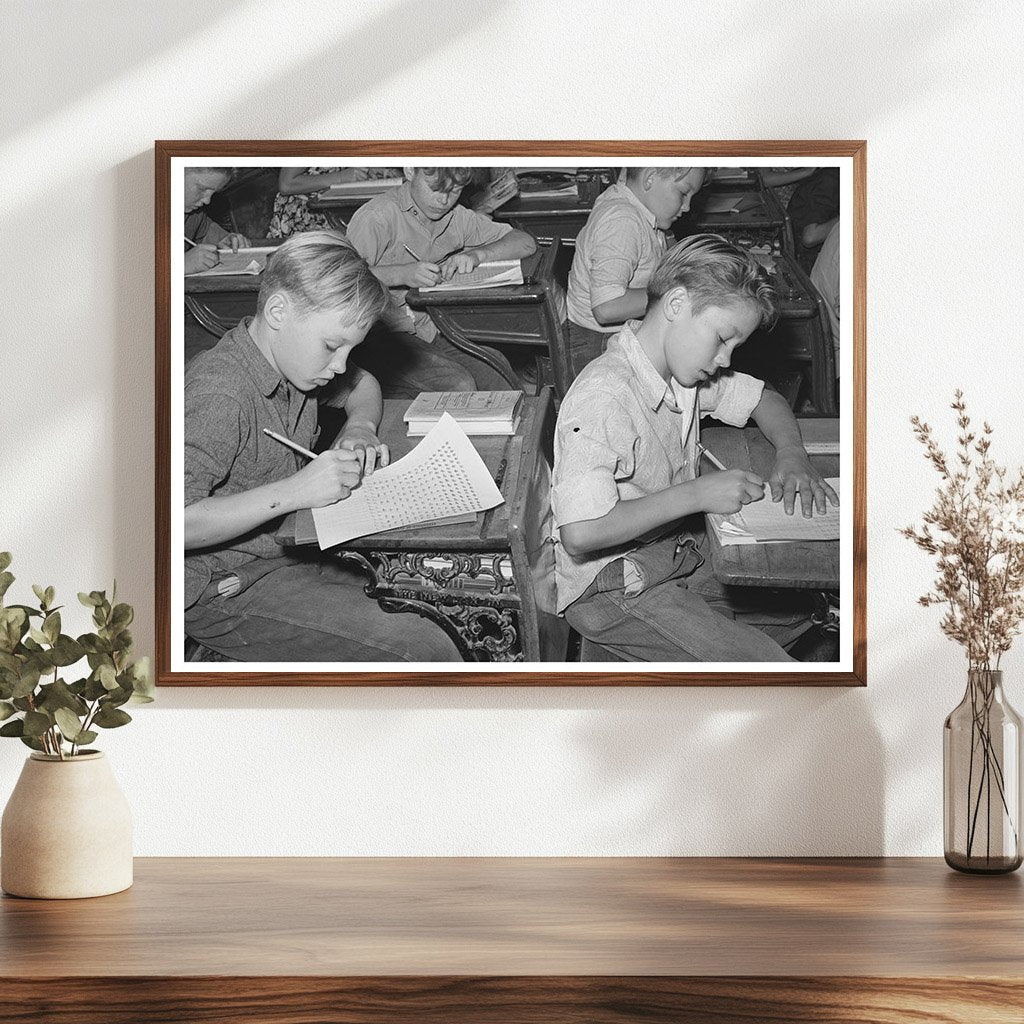 Mormon Boys in School Santa Clara Utah October 1940