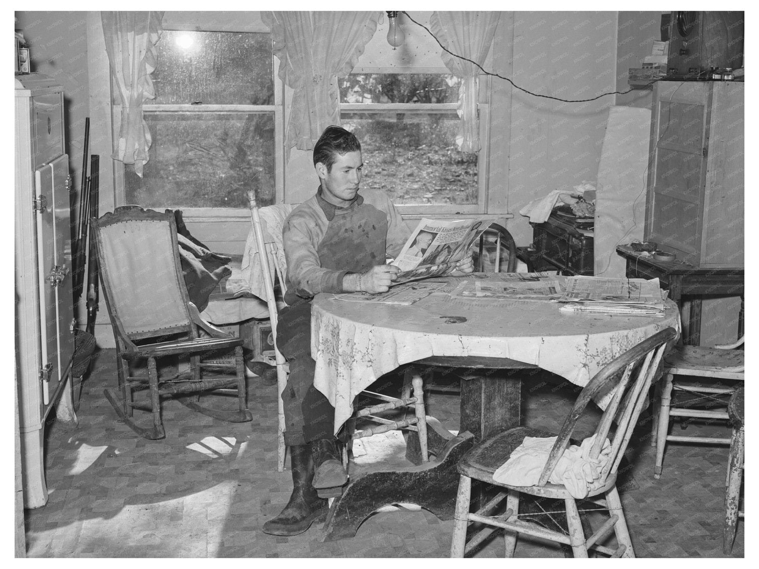 Elof Hansens Farm Barn Yuba County California 1940