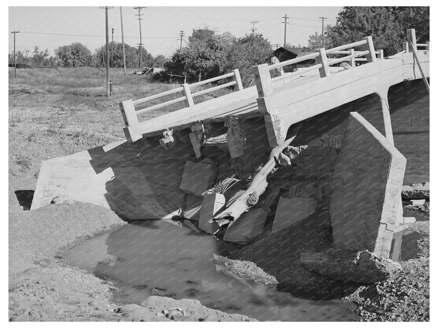 Sacramento River Flood Damage Tehama County November 1940