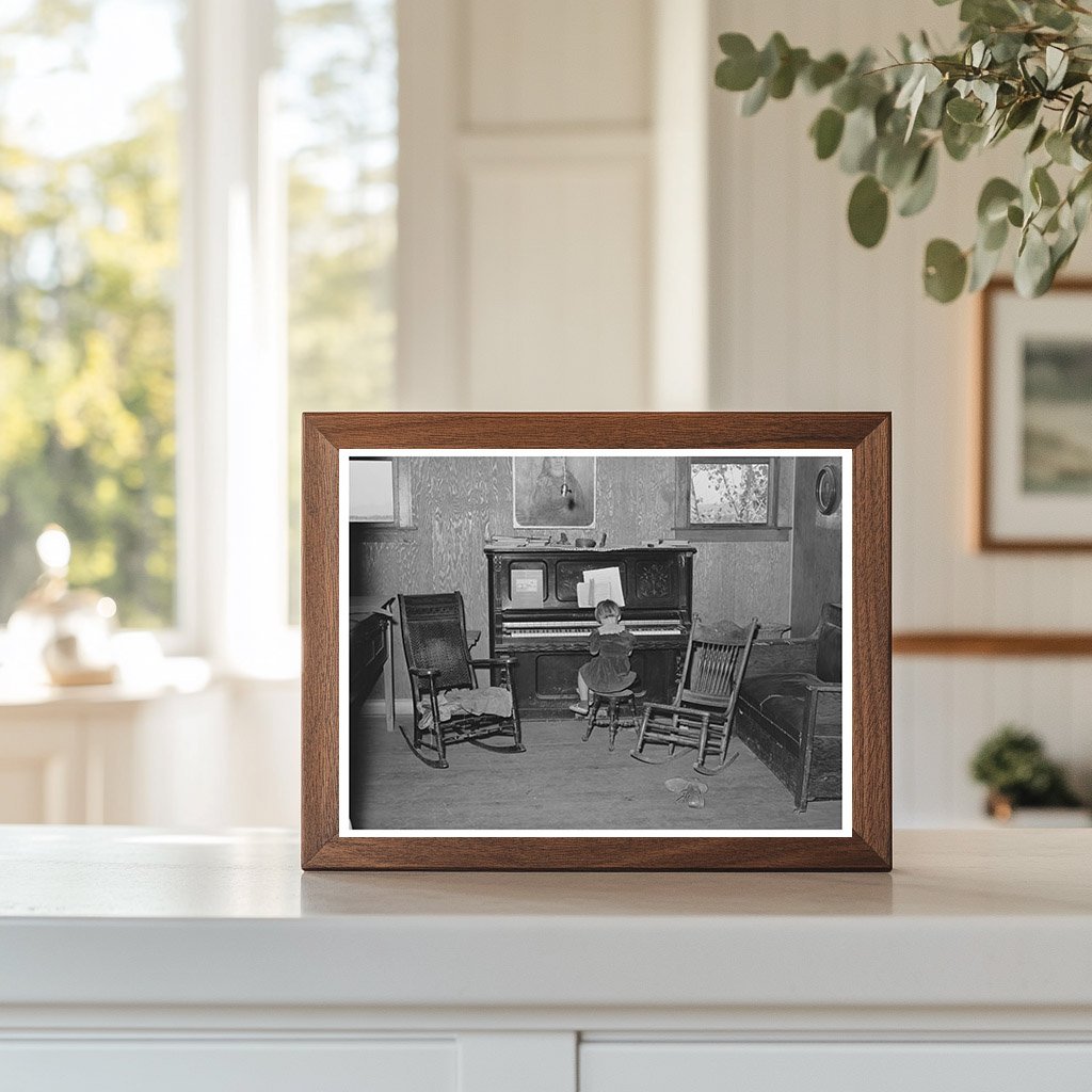Living Room of John Frosts Farm Home Tehama County 1940