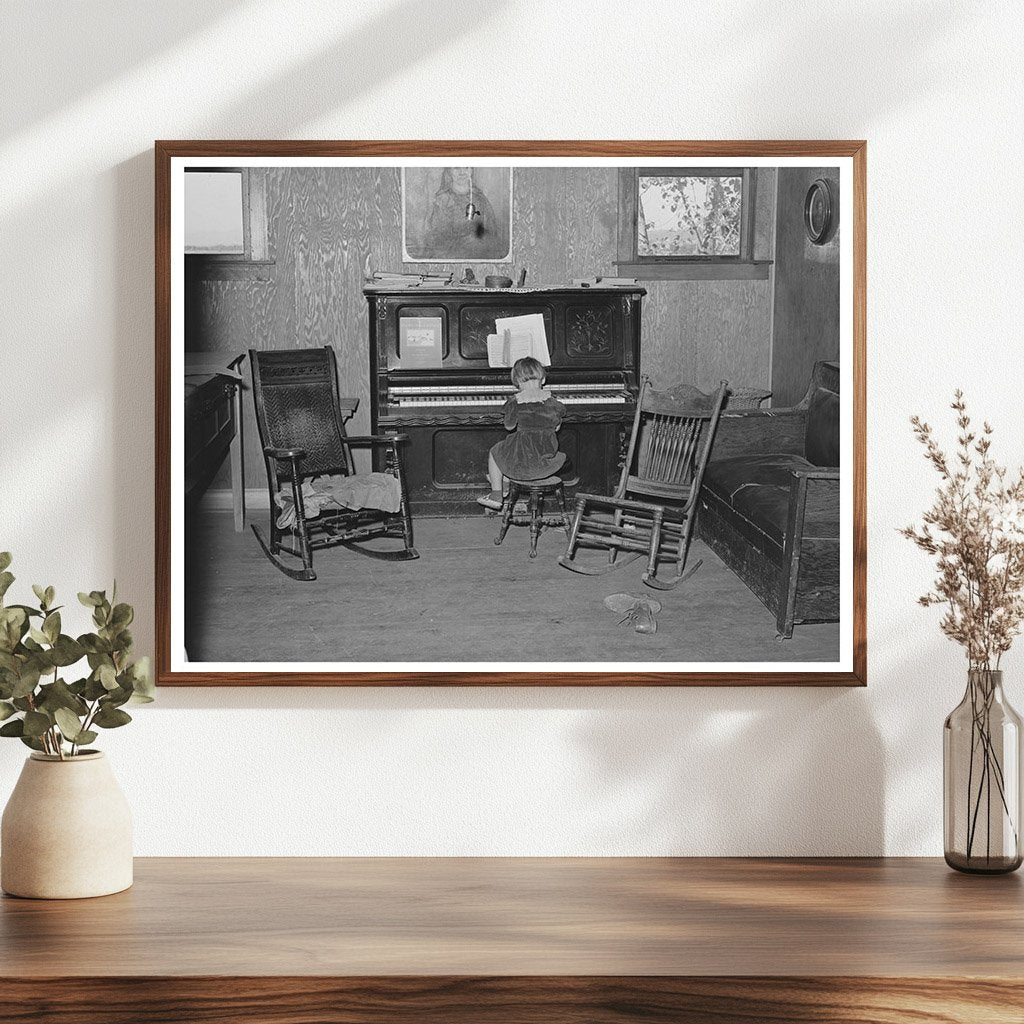 Living Room of John Frosts Farm Home Tehama County 1940
