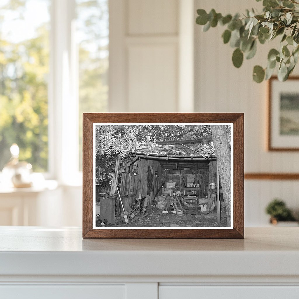Interior of Perry Warners Farm Shed California 1940