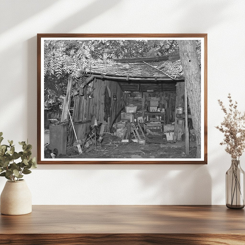 Interior of Perry Warners Farm Shed California 1940