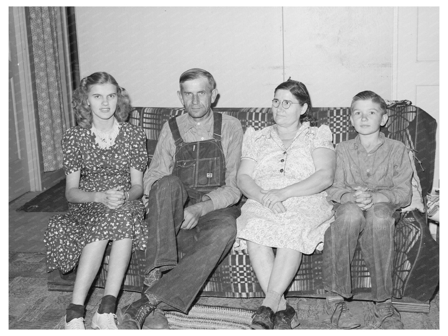 Schmidt Family at Mineral King Farm California 1940