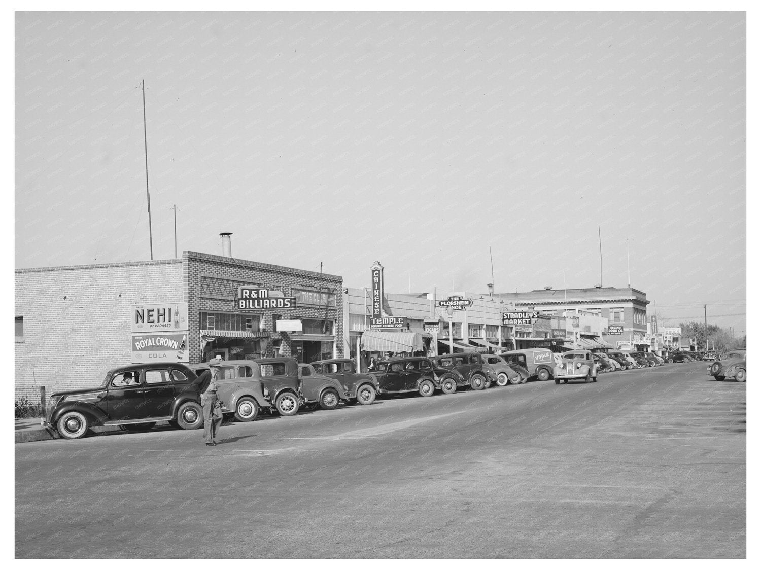 Delano California Main Street Scene November 1940