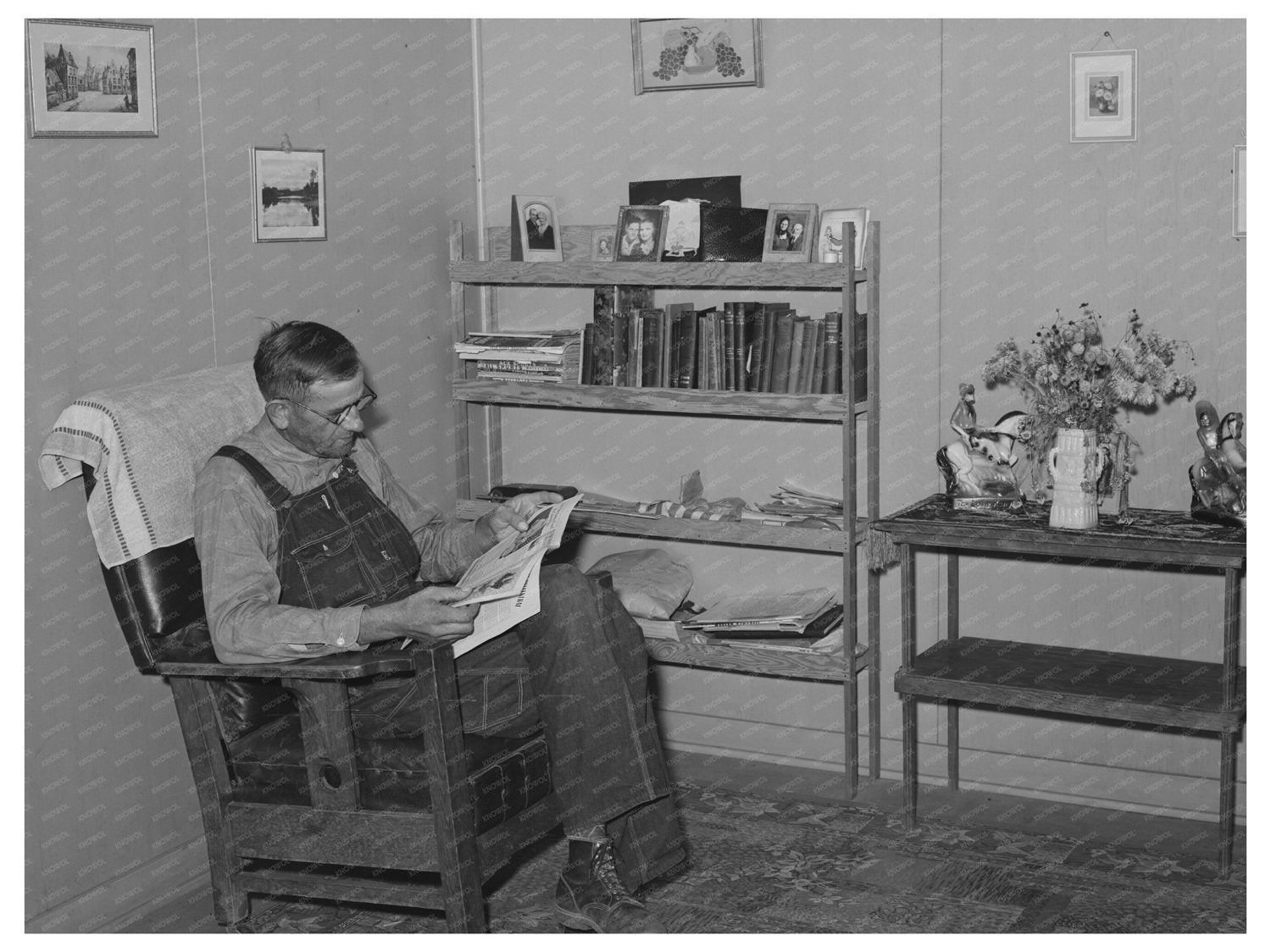Living Room of Mr. Schmidt Mineral King Farm November 1940