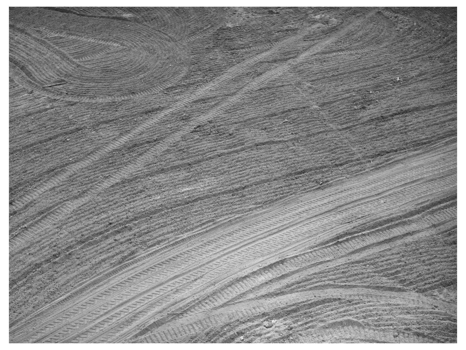 Tractor Tracks at Mineral King Farm Tulare County 1940