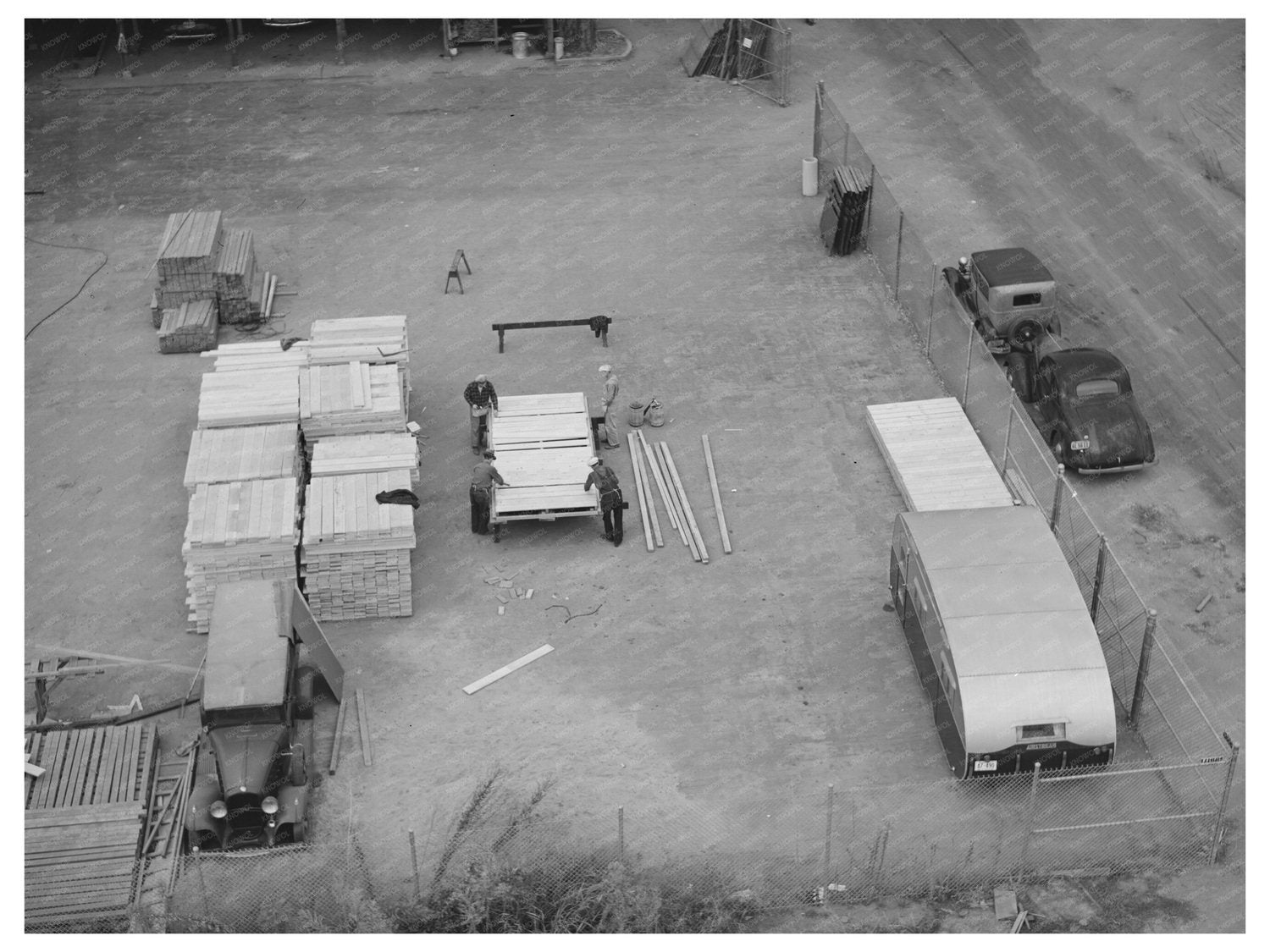 Mobile Camps for Migrant Workers at Mineral King Farm 1940