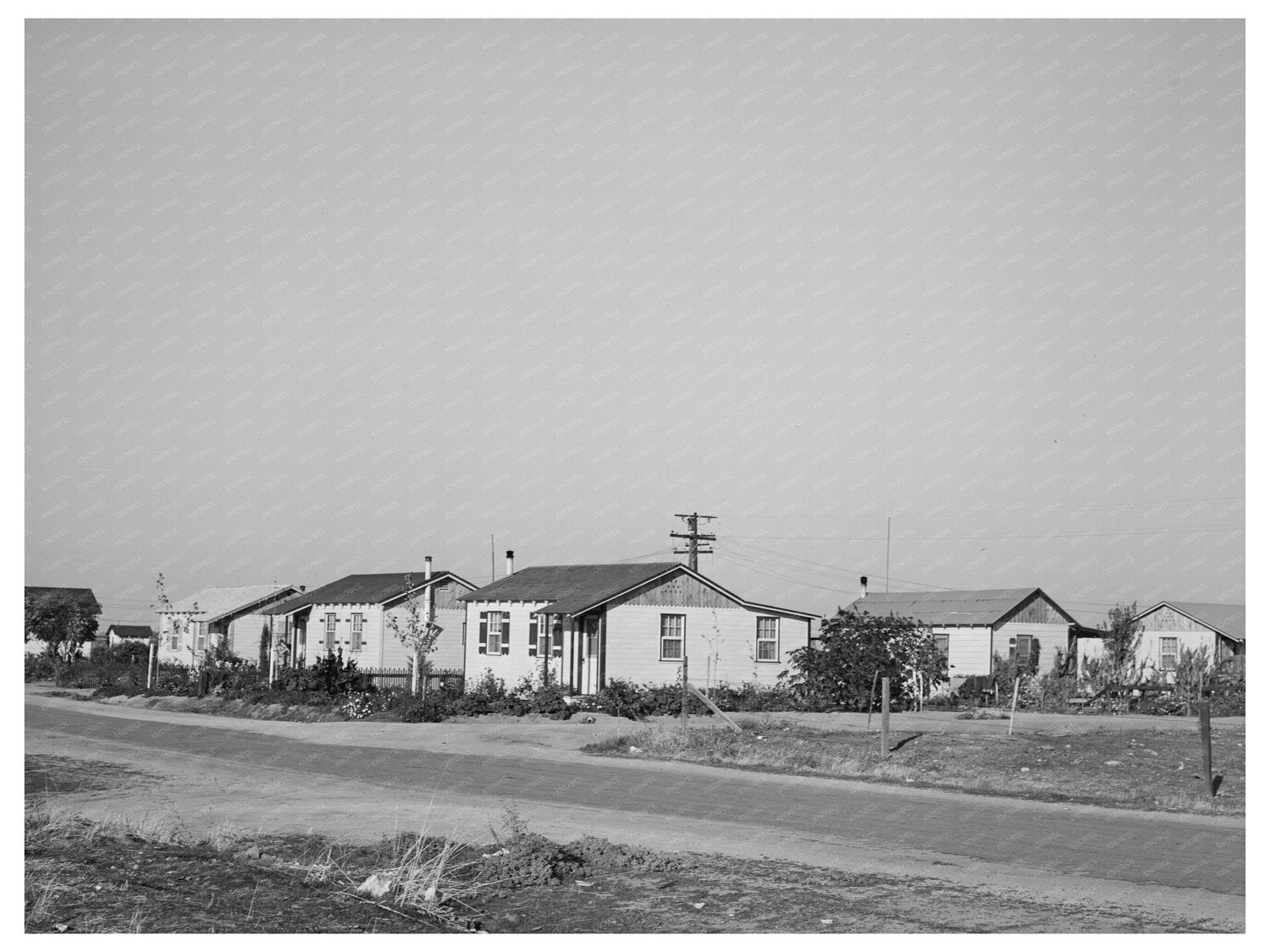 Earlimart California Houses November 1940 Historic Photo