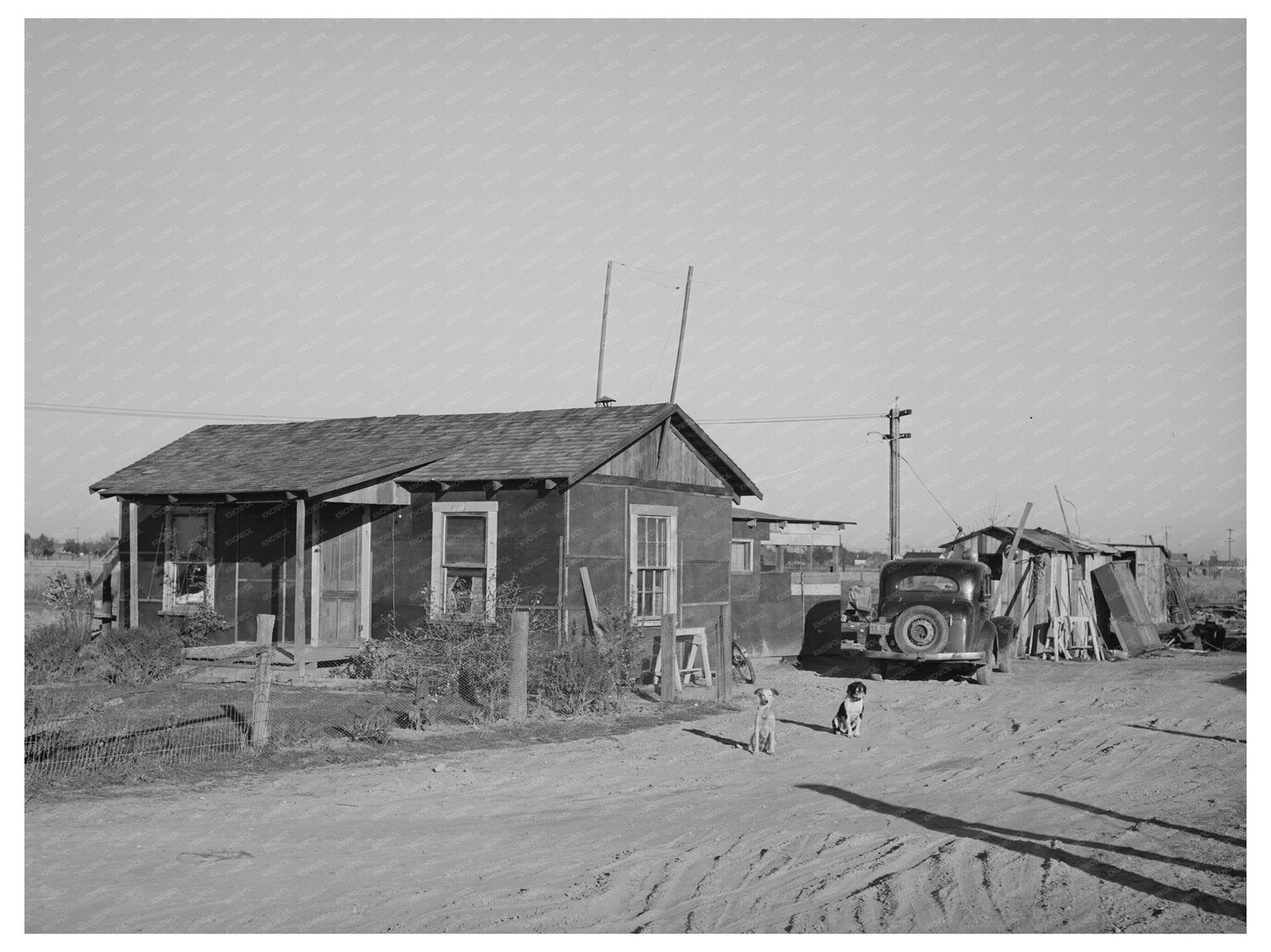 Vintage House and Shed in Bull Tract Marysville 1940