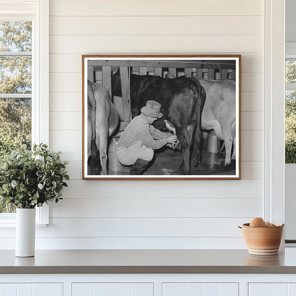 Electric Milking Equipment at Mineral King Farm 1940