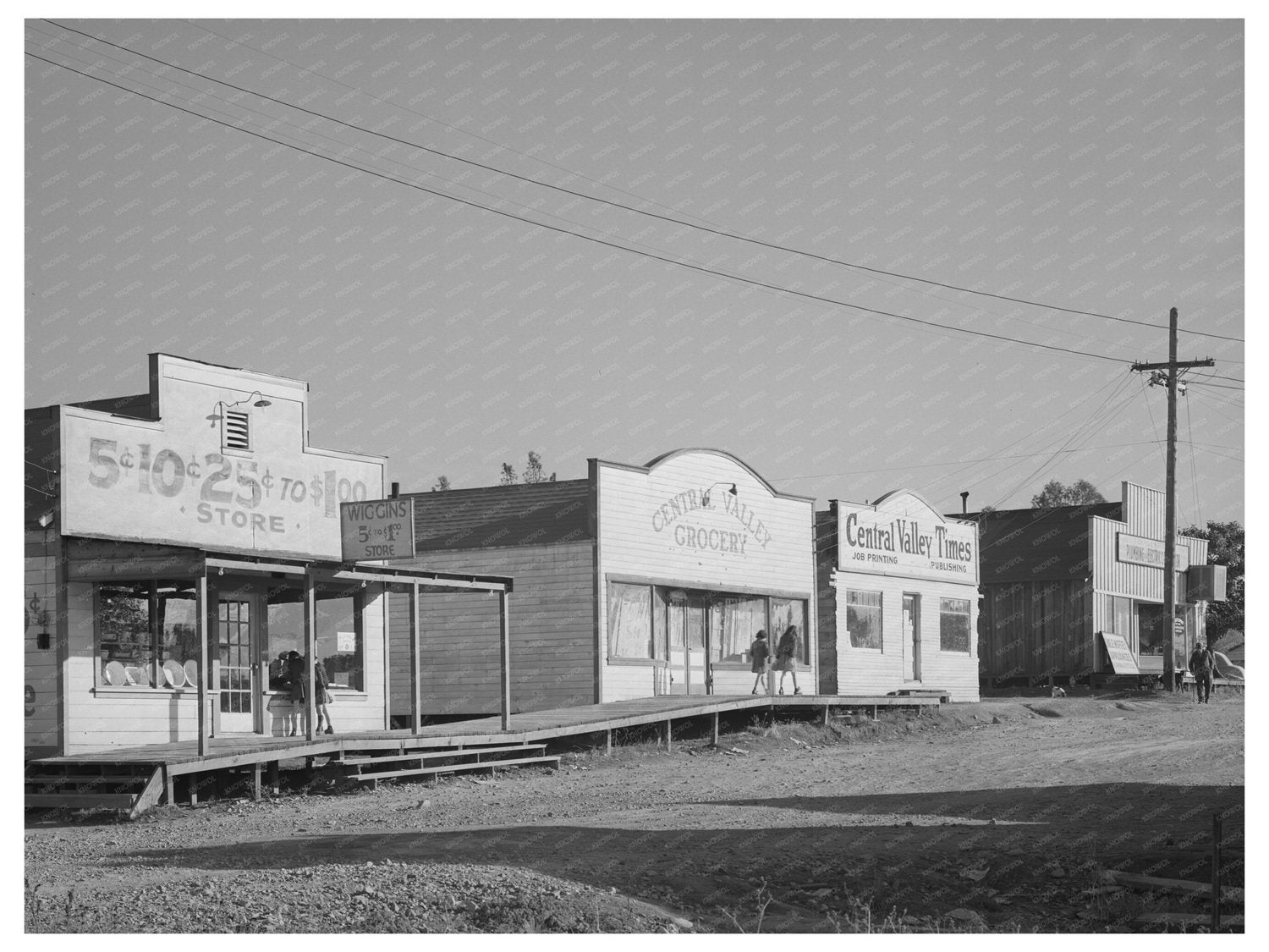Central Valley California Business Scene November 1940