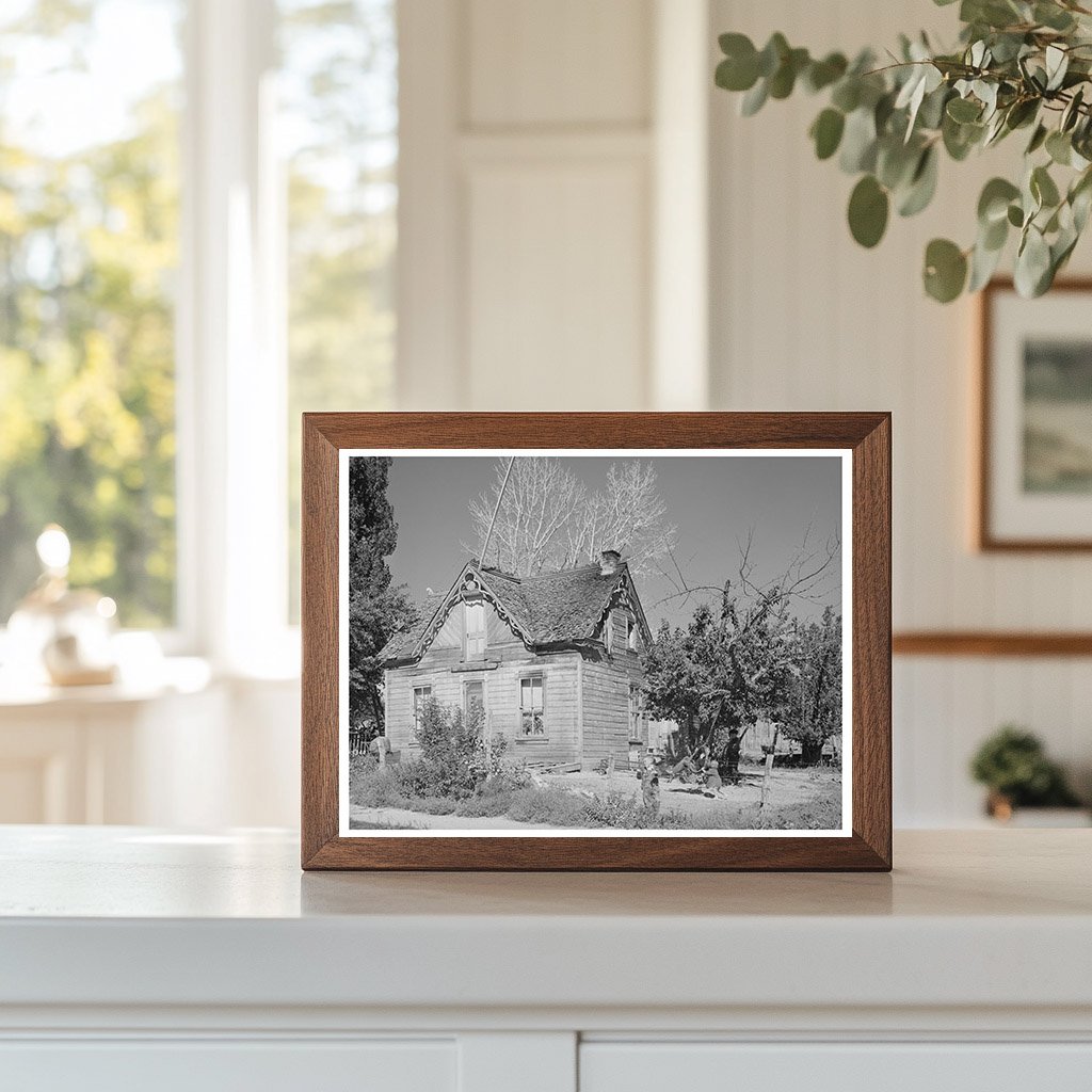 Vintage 1940 Photo of Old Mormon House in Tropic Utah